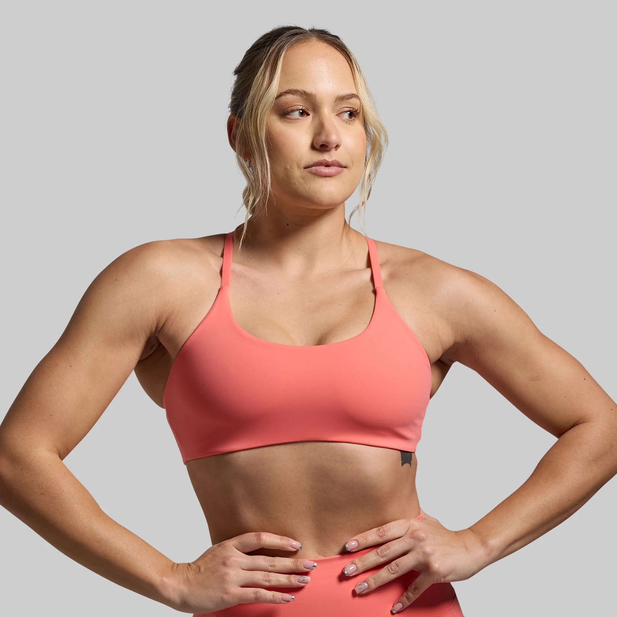 Serenity Sports Bra (Hot Peach)