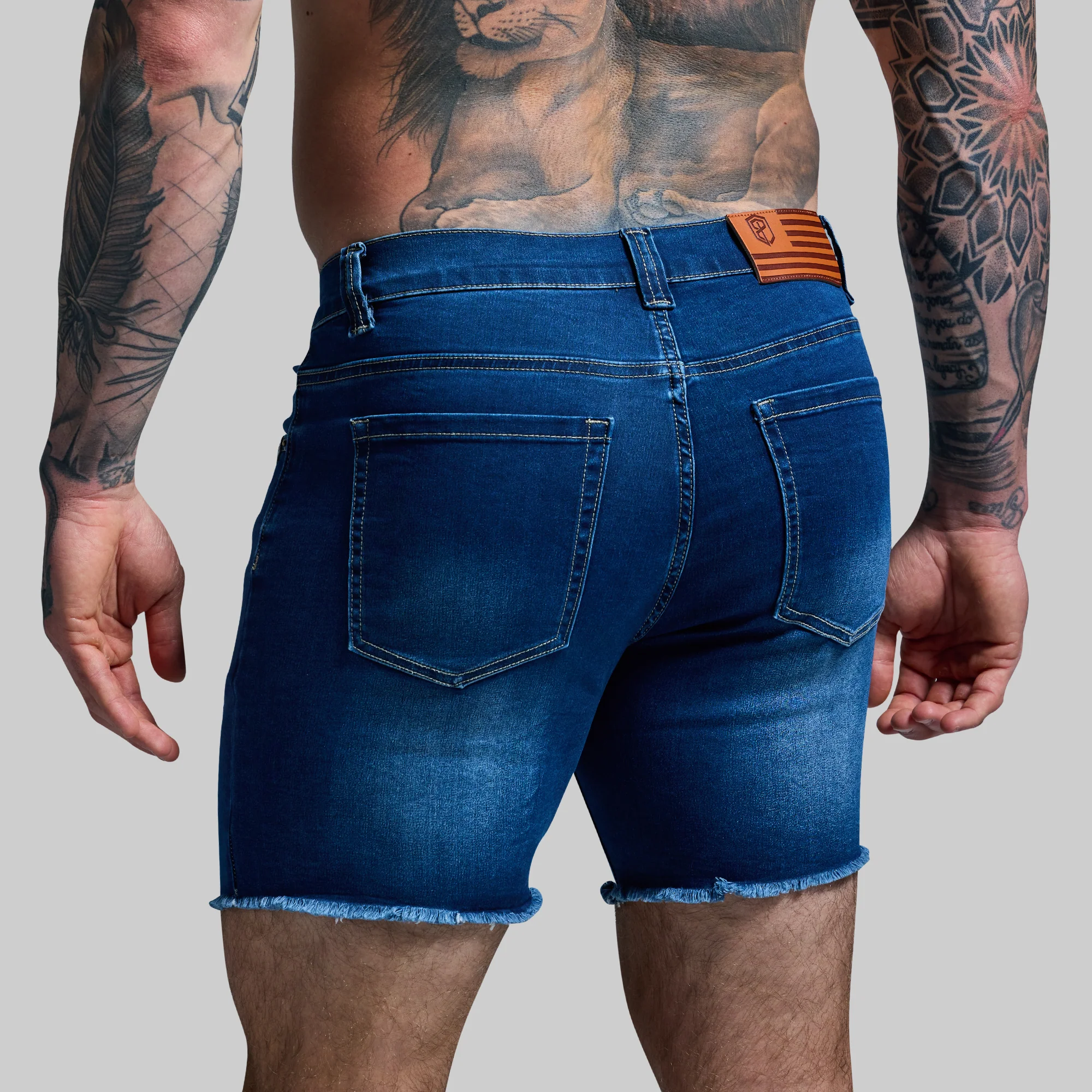 FLEX Stretchy Jort 6 (Dark Wash)