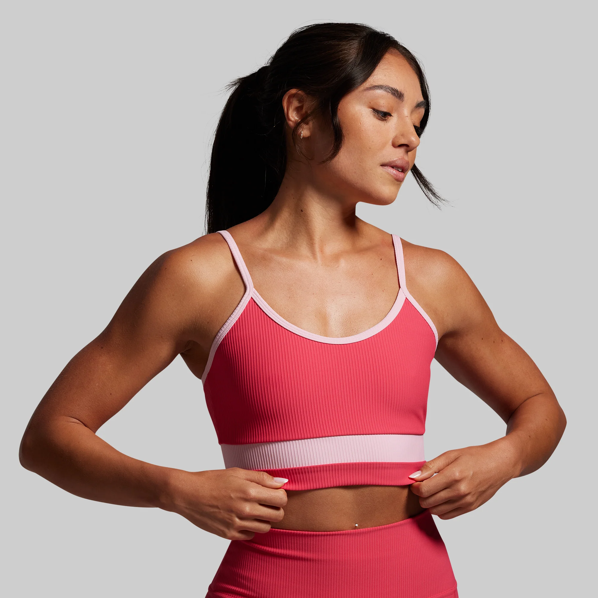 Out of Line Sports Bra (Watermelon)