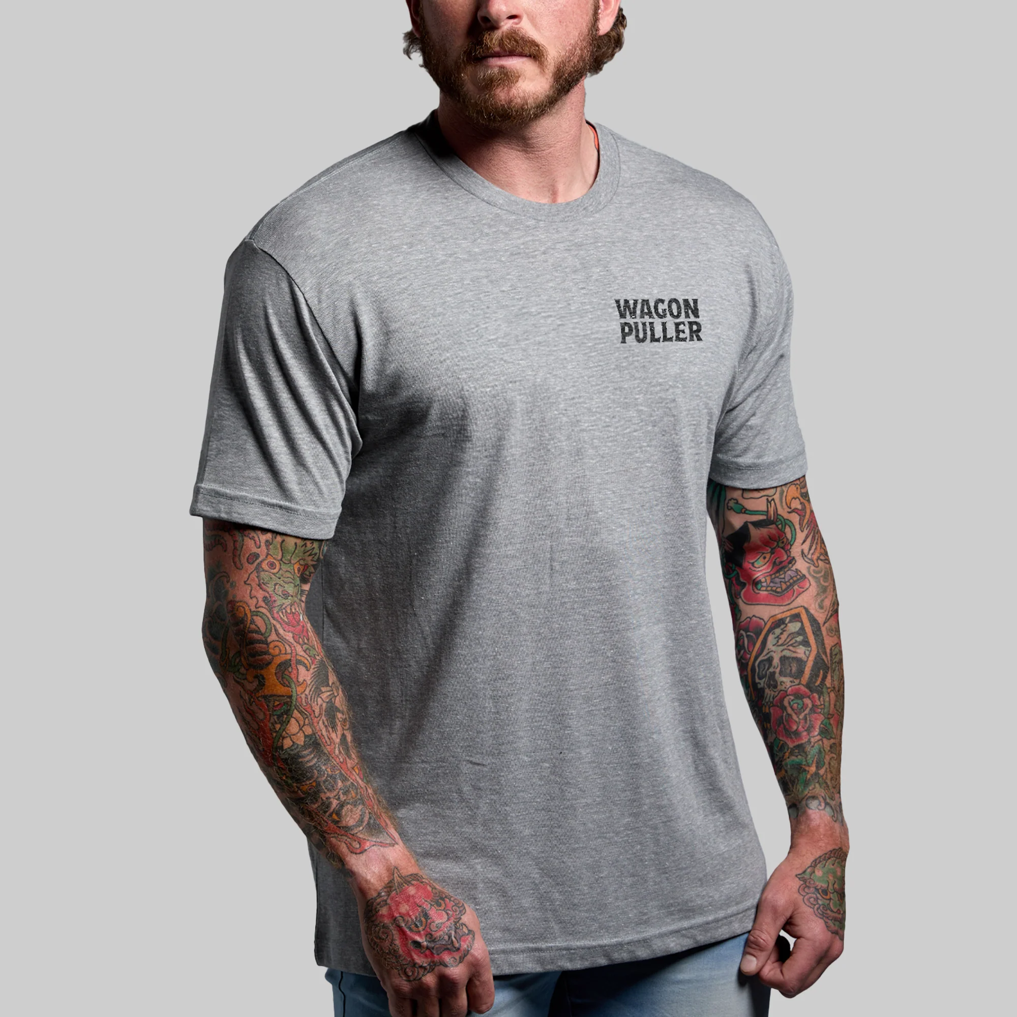 Wagon Puller Tee (Heather Grey)