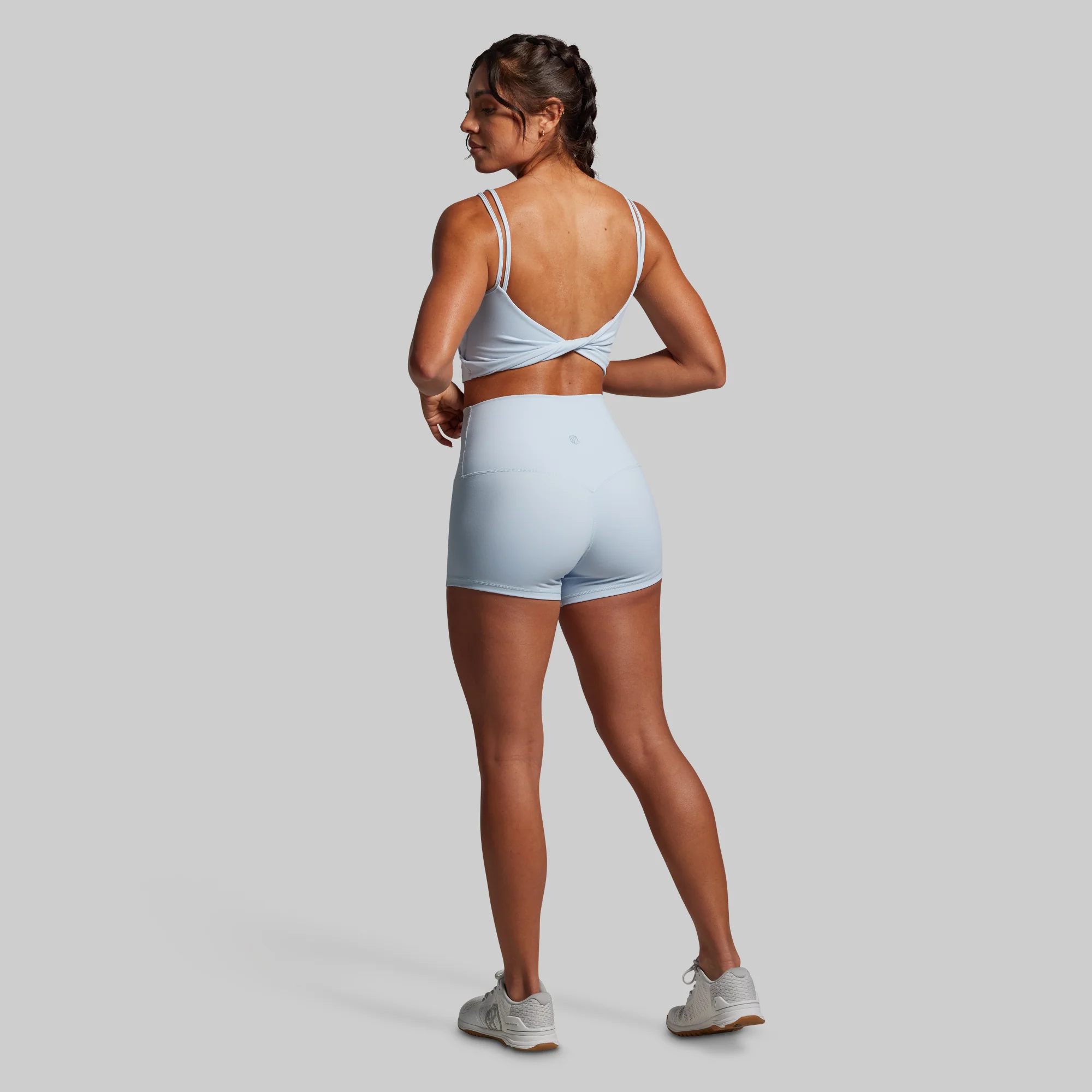 New Heights Booty Short Set (Chambray)