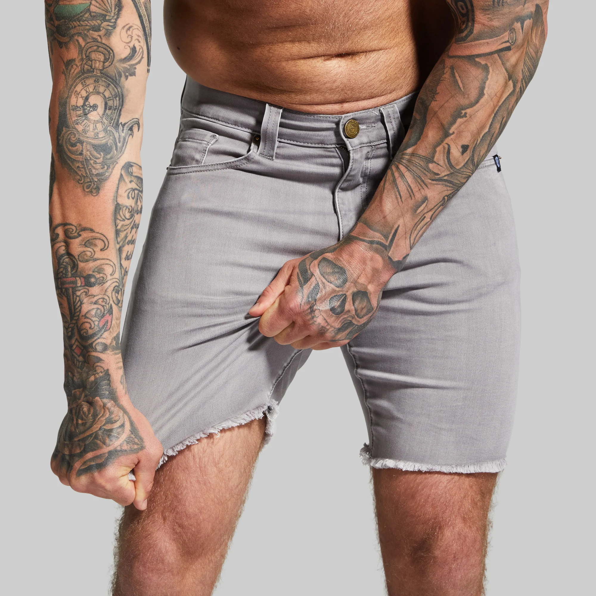 FLEX Stretchy Jort 7 (Grey)