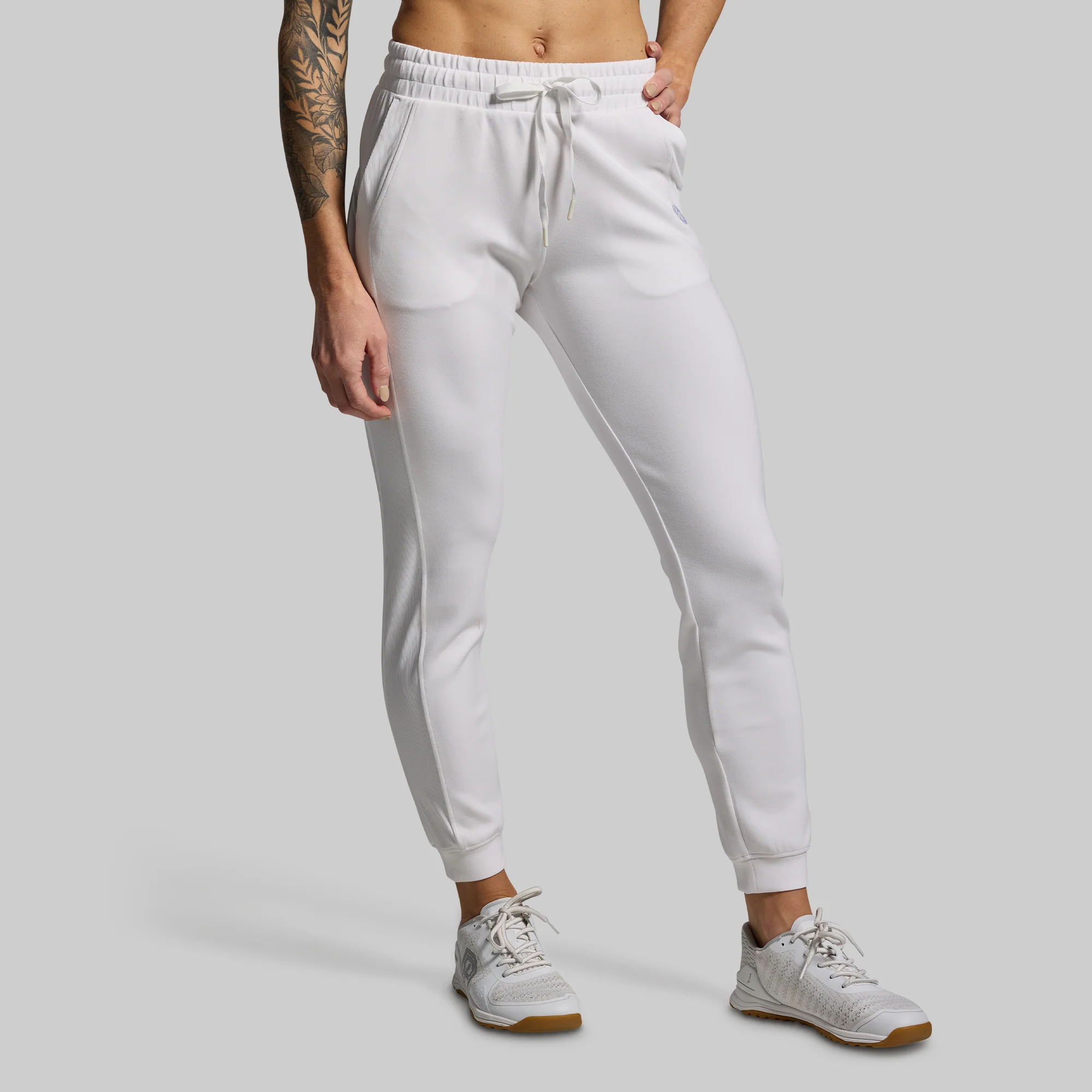 Women's Lounge Lux Jogger (White)