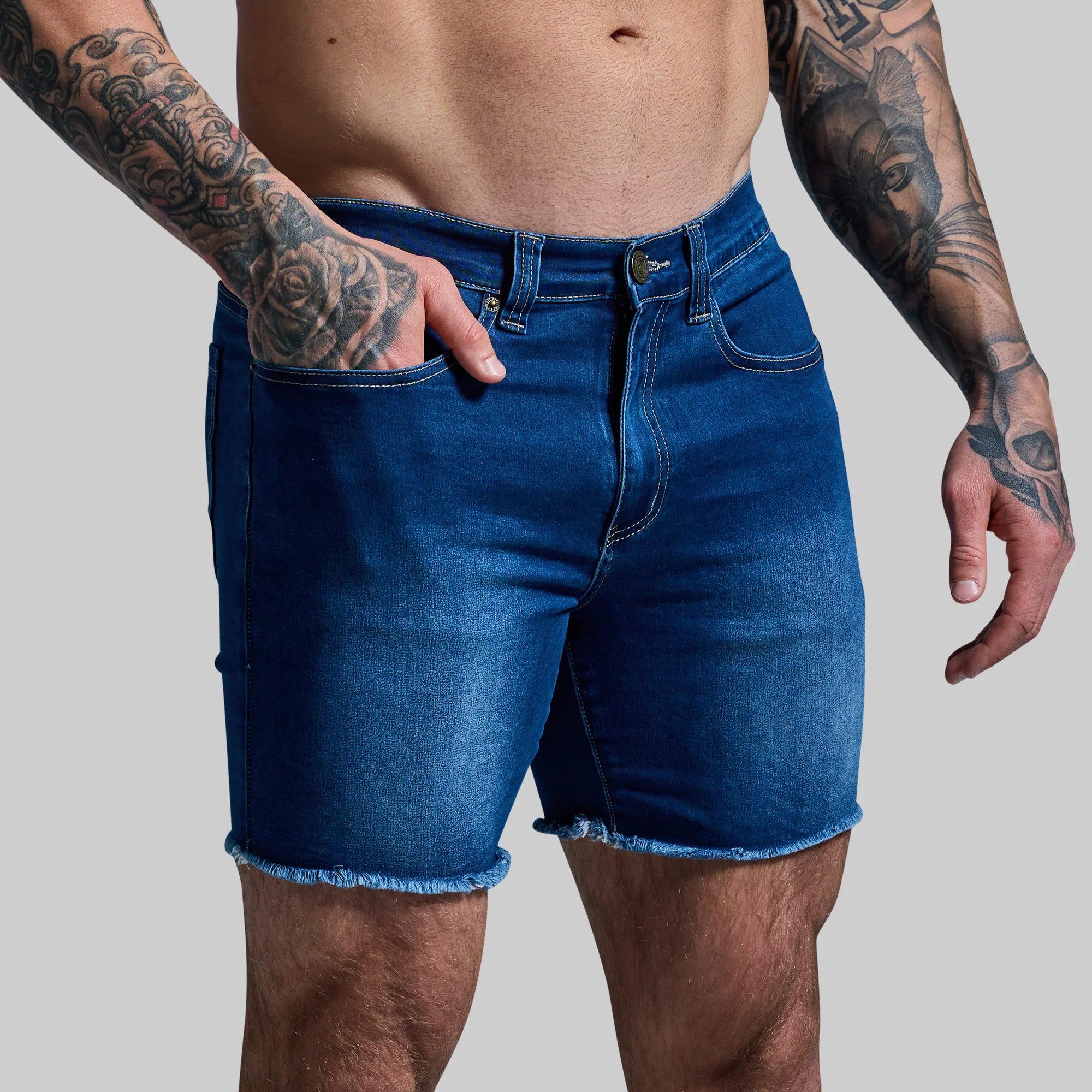 FLEX Stretchy Jort 6 (Dark Wash)