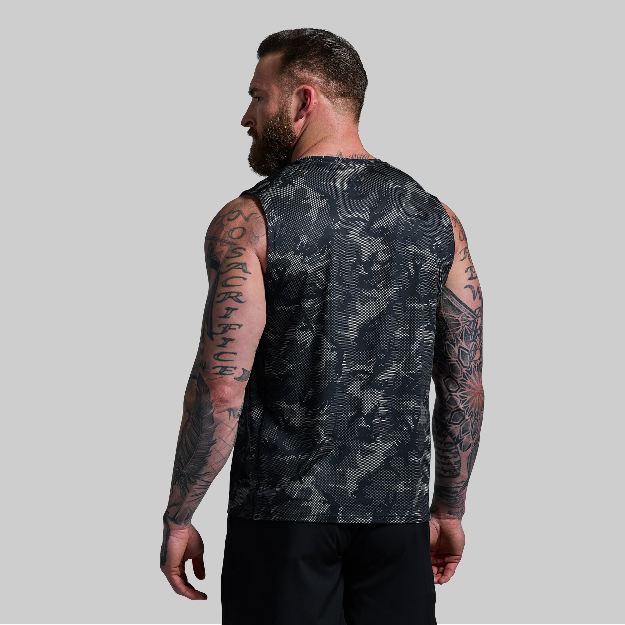 Training Muscle Tank (Halftone Muted Woodland)