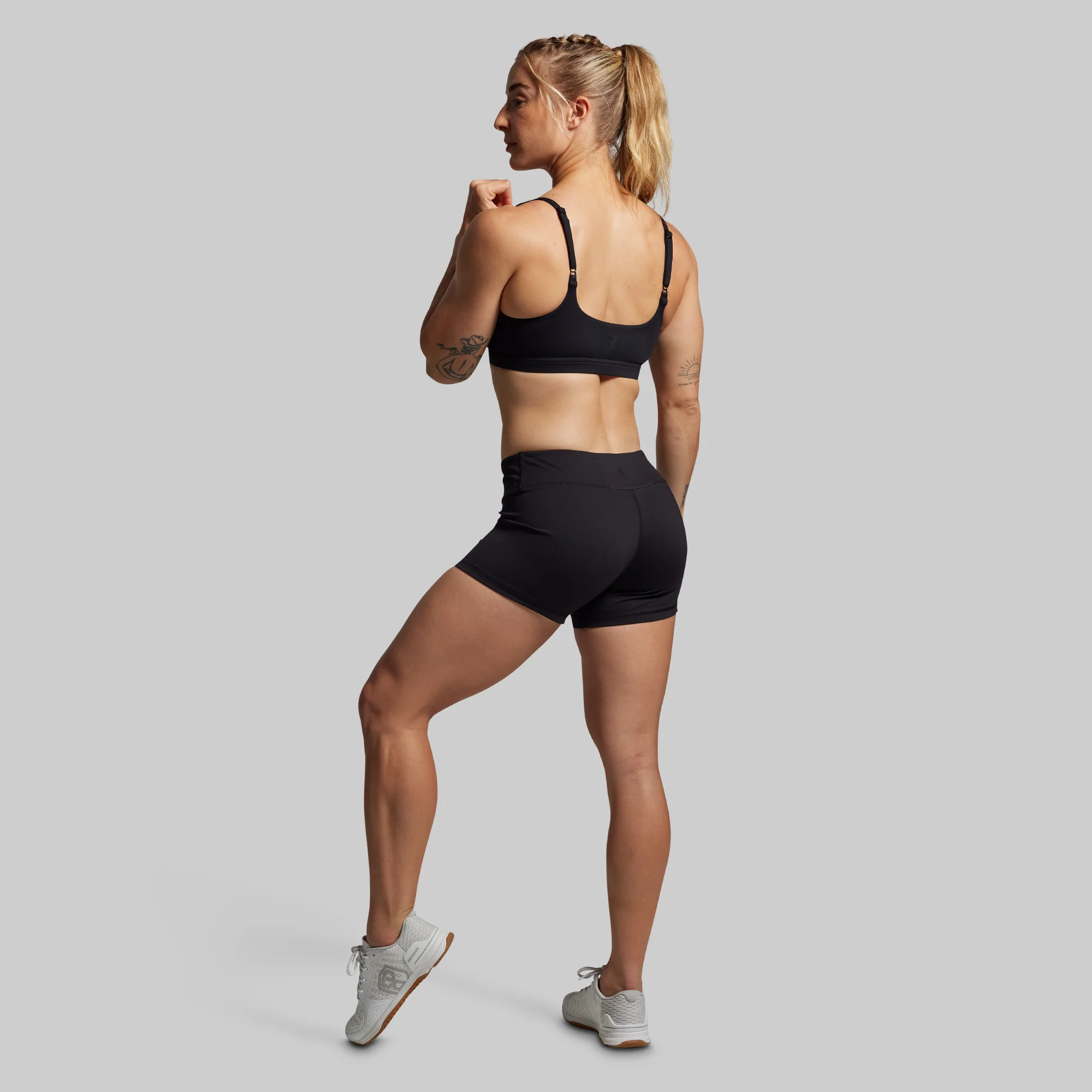 Double Take Booty Short Set (Black)
