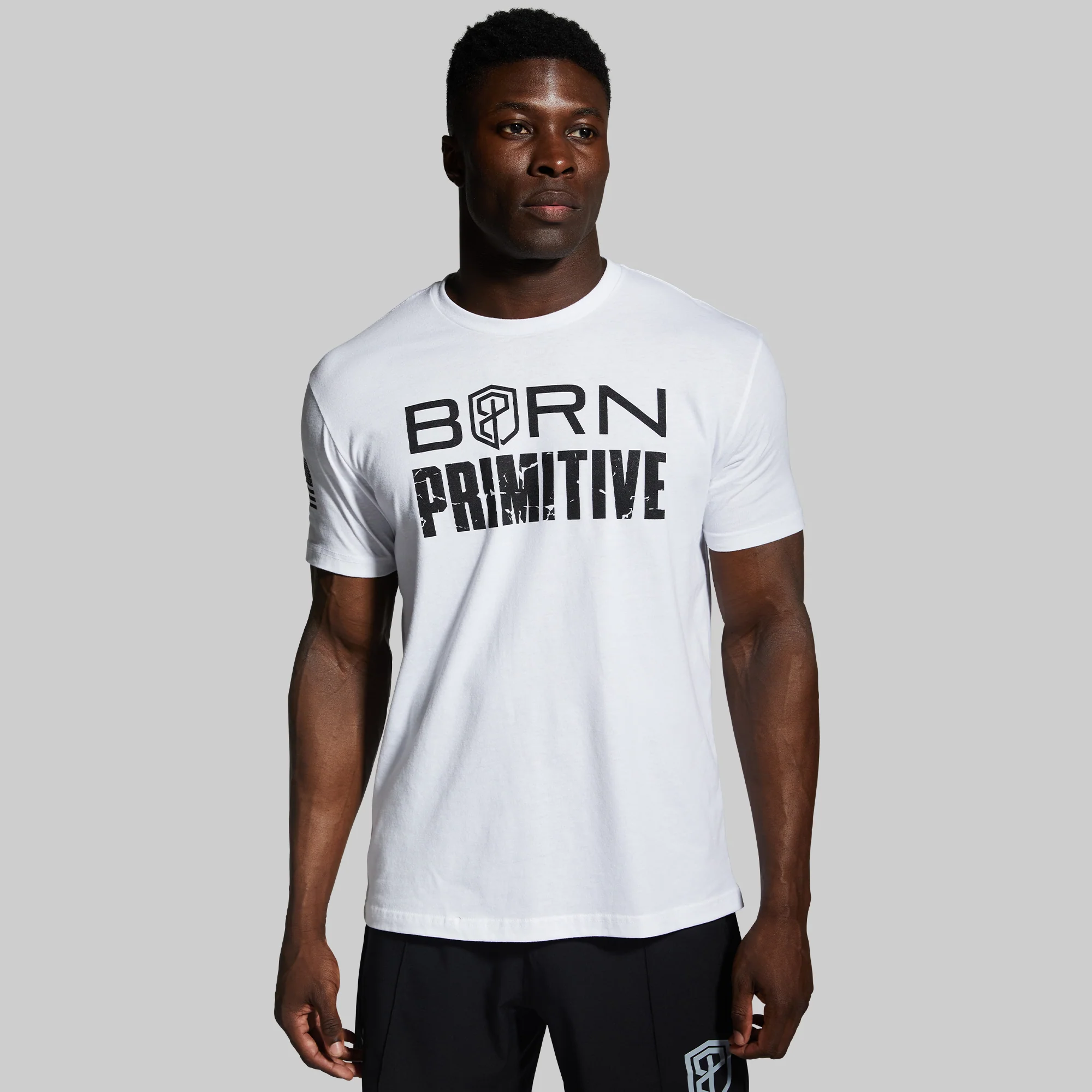 Brand Tee (White/Black)