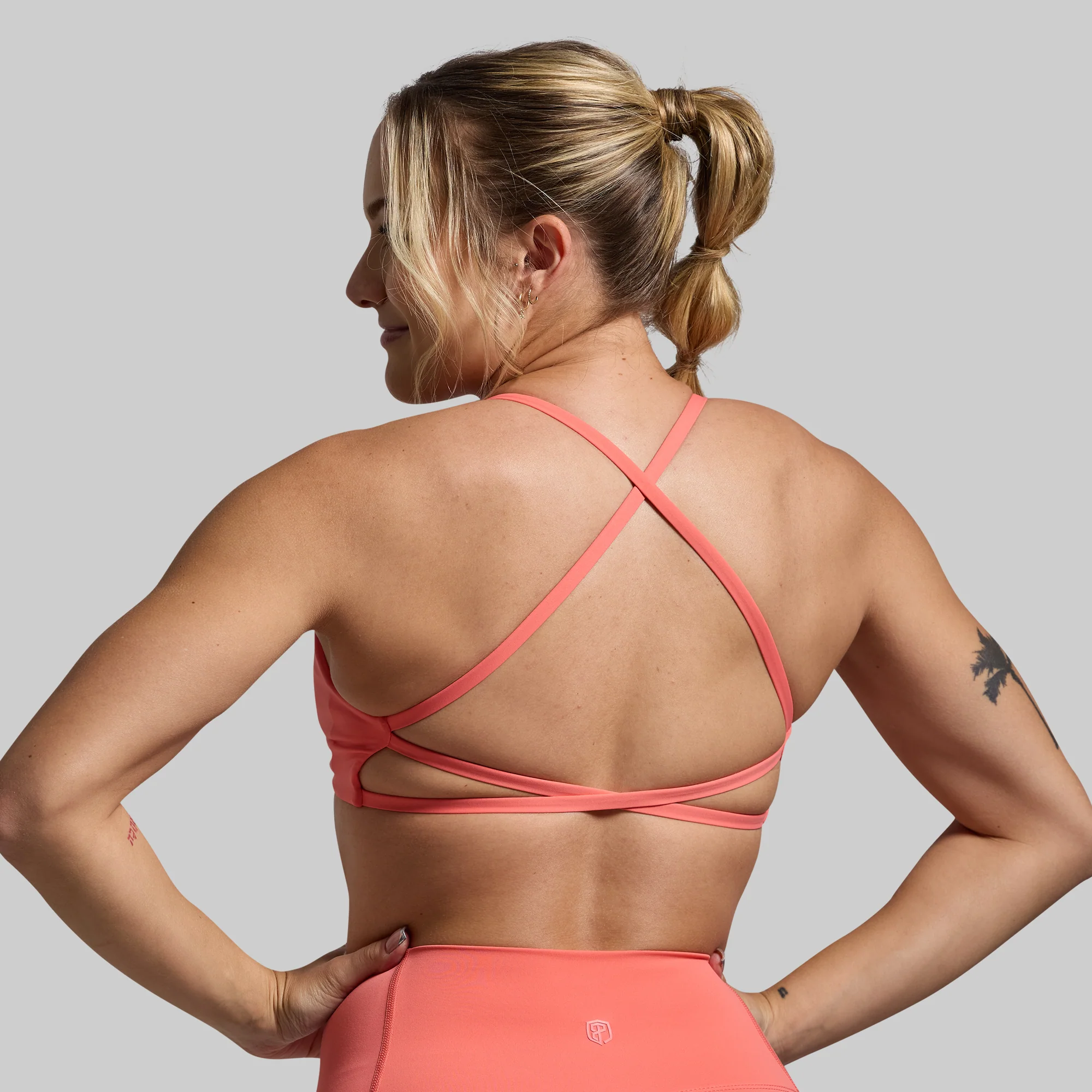 Serenity Sports Bra (Hot Peach)