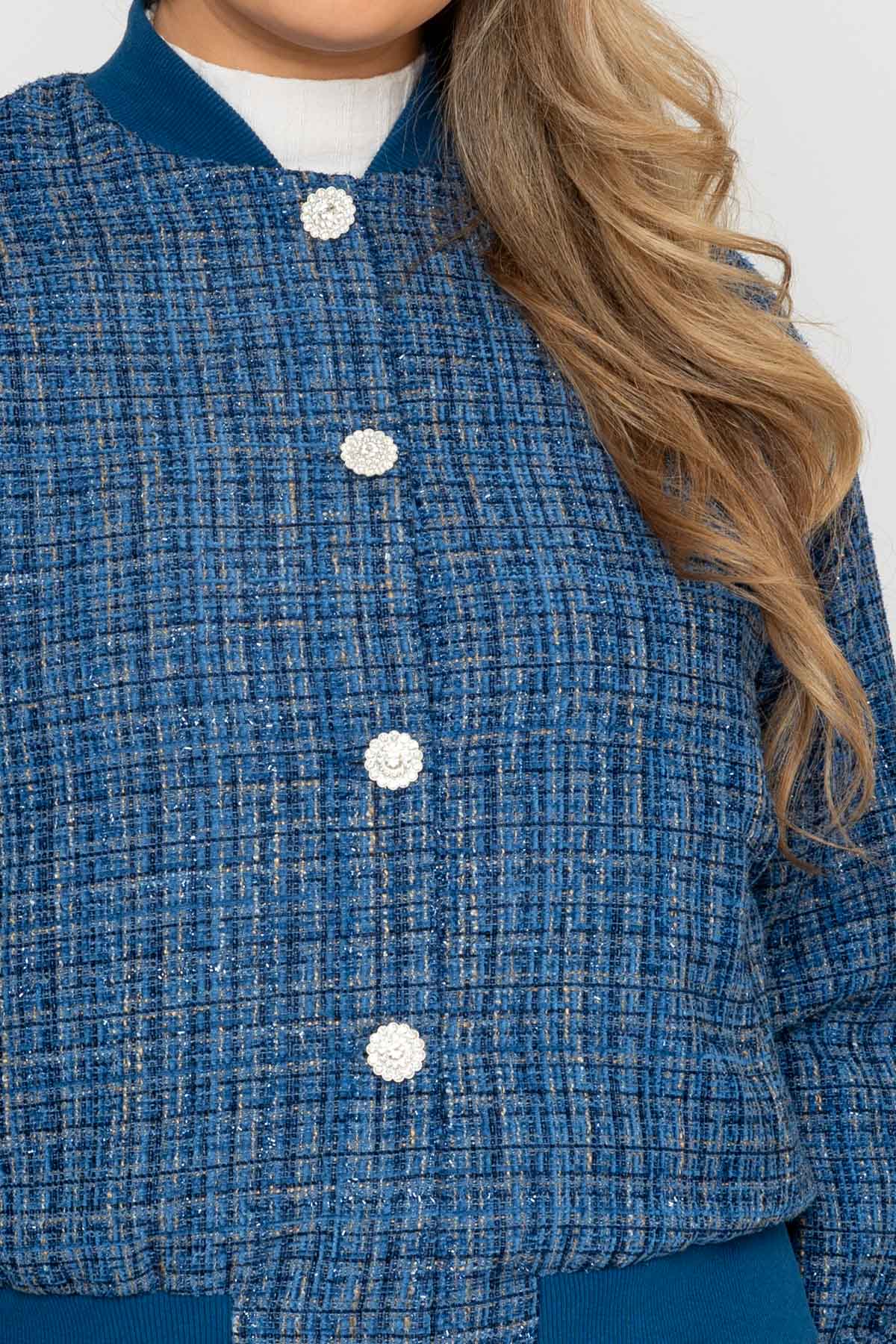 Boucle Bomber in Blue