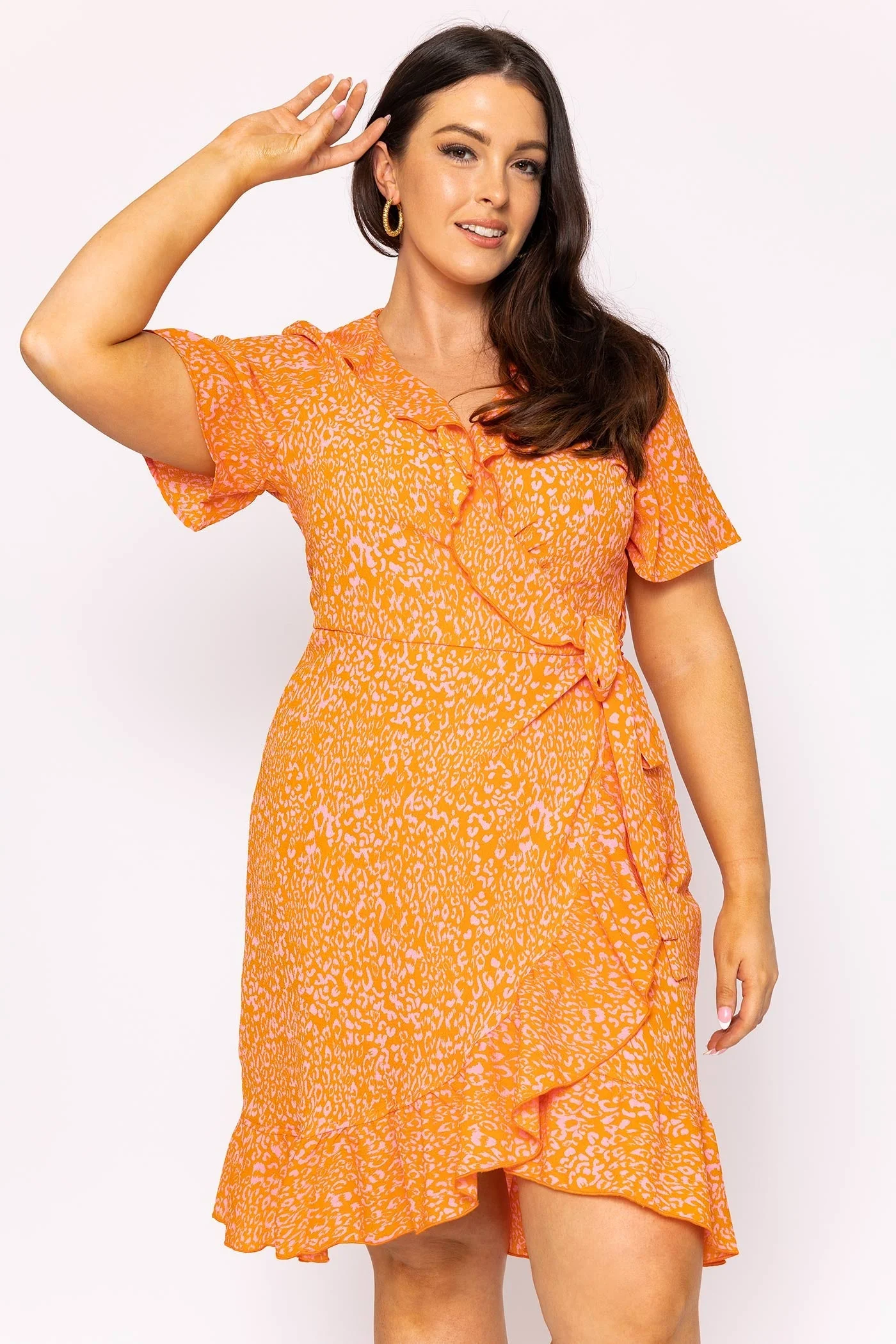 Curve - Delilah Dress in Orange
