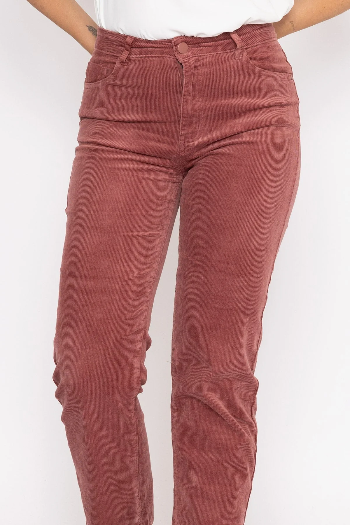 Solange Velvet Pants in Pink