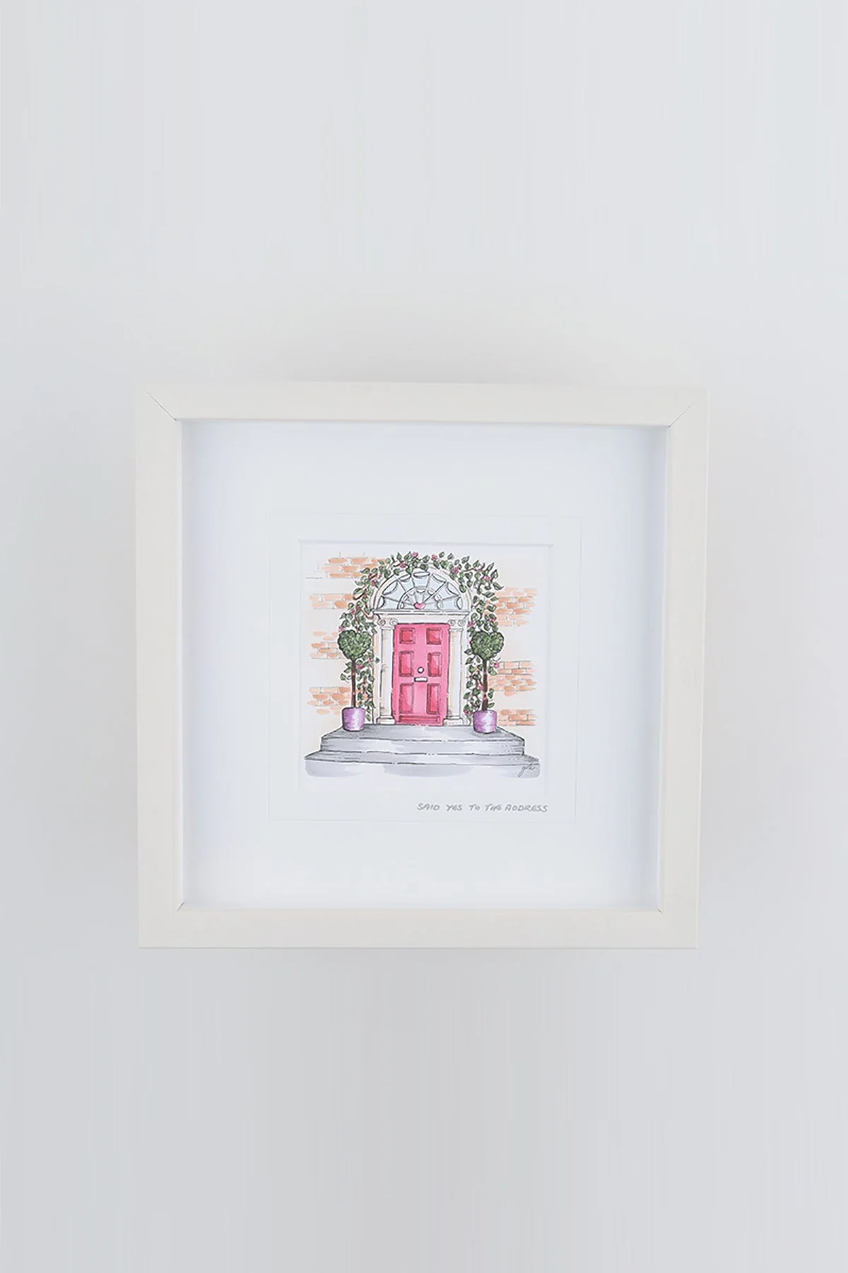 Yes To The Address Small Framed Art Print