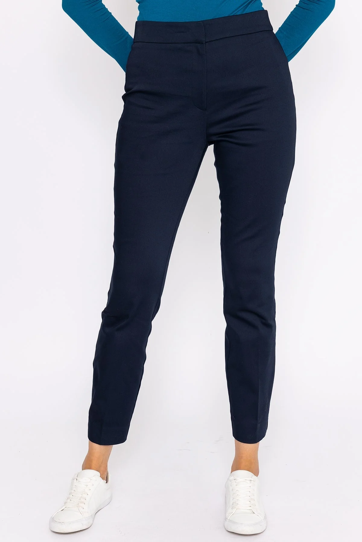 Sateen Pant in Navy