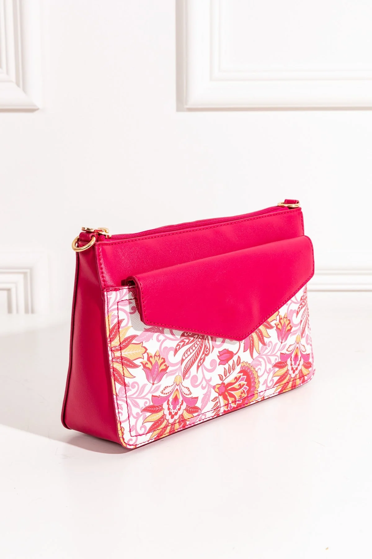 Printed Crossbody in Pink