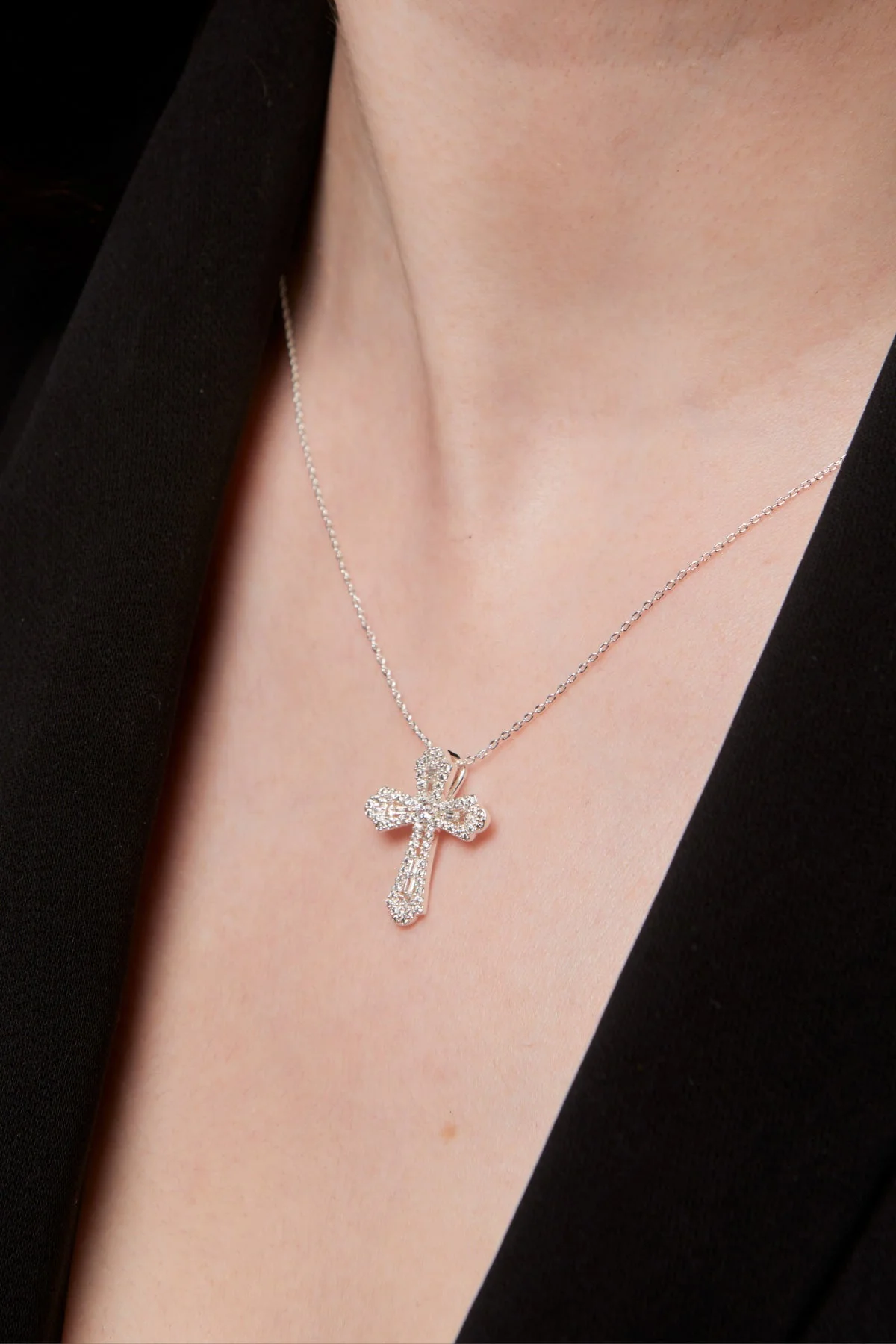 Silver Cross Necklace