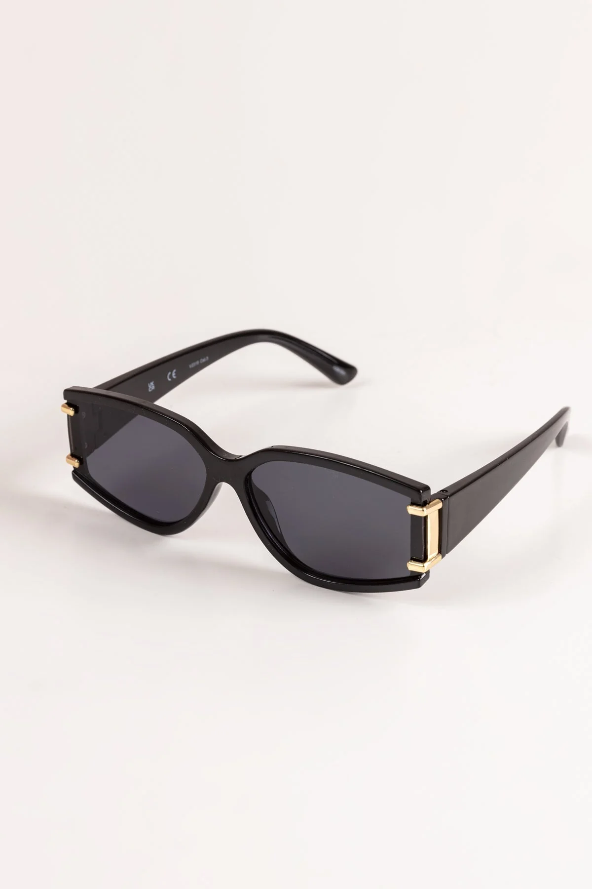 Black and Gold Framed Sunglasses