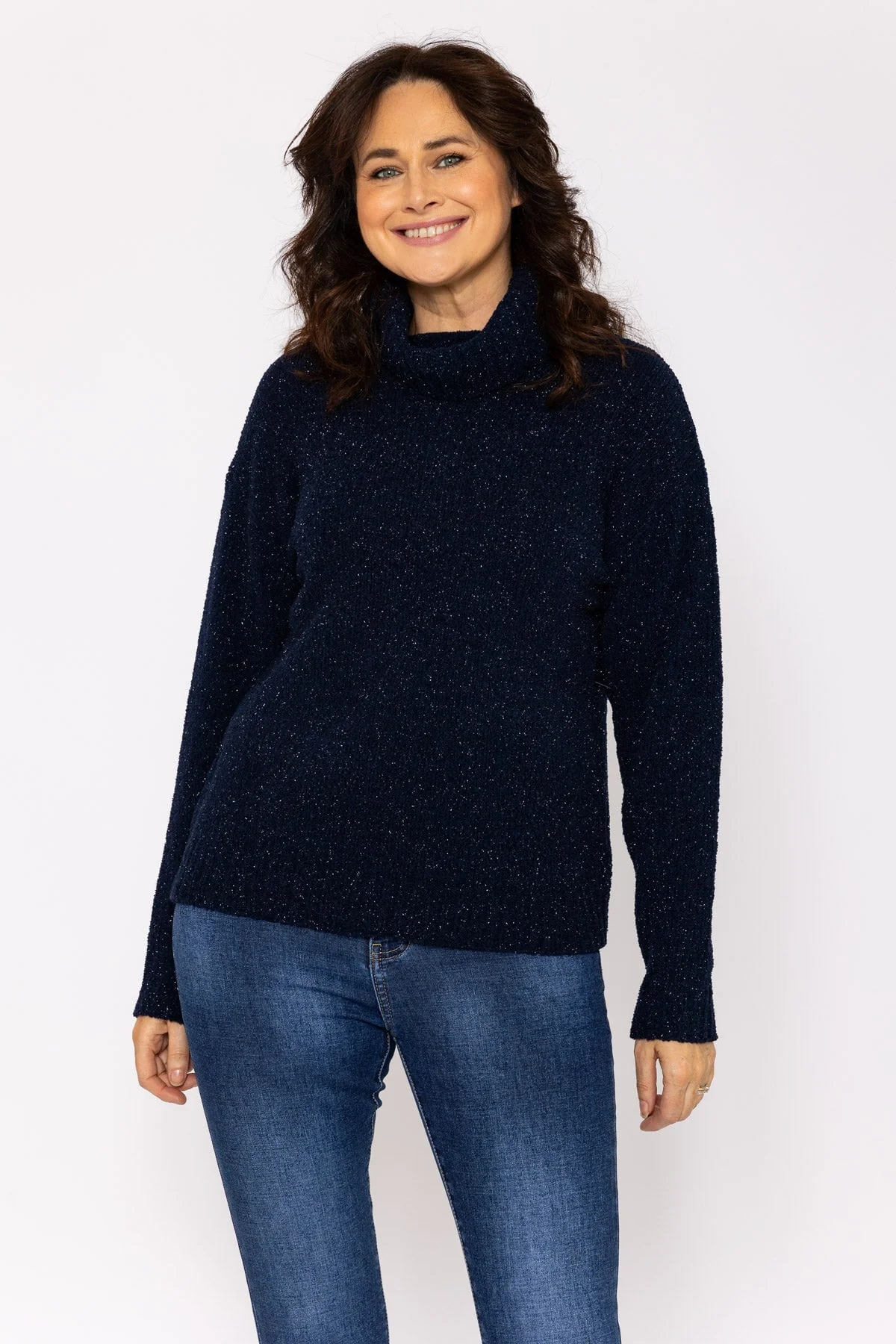 Lurex Knit in Navy