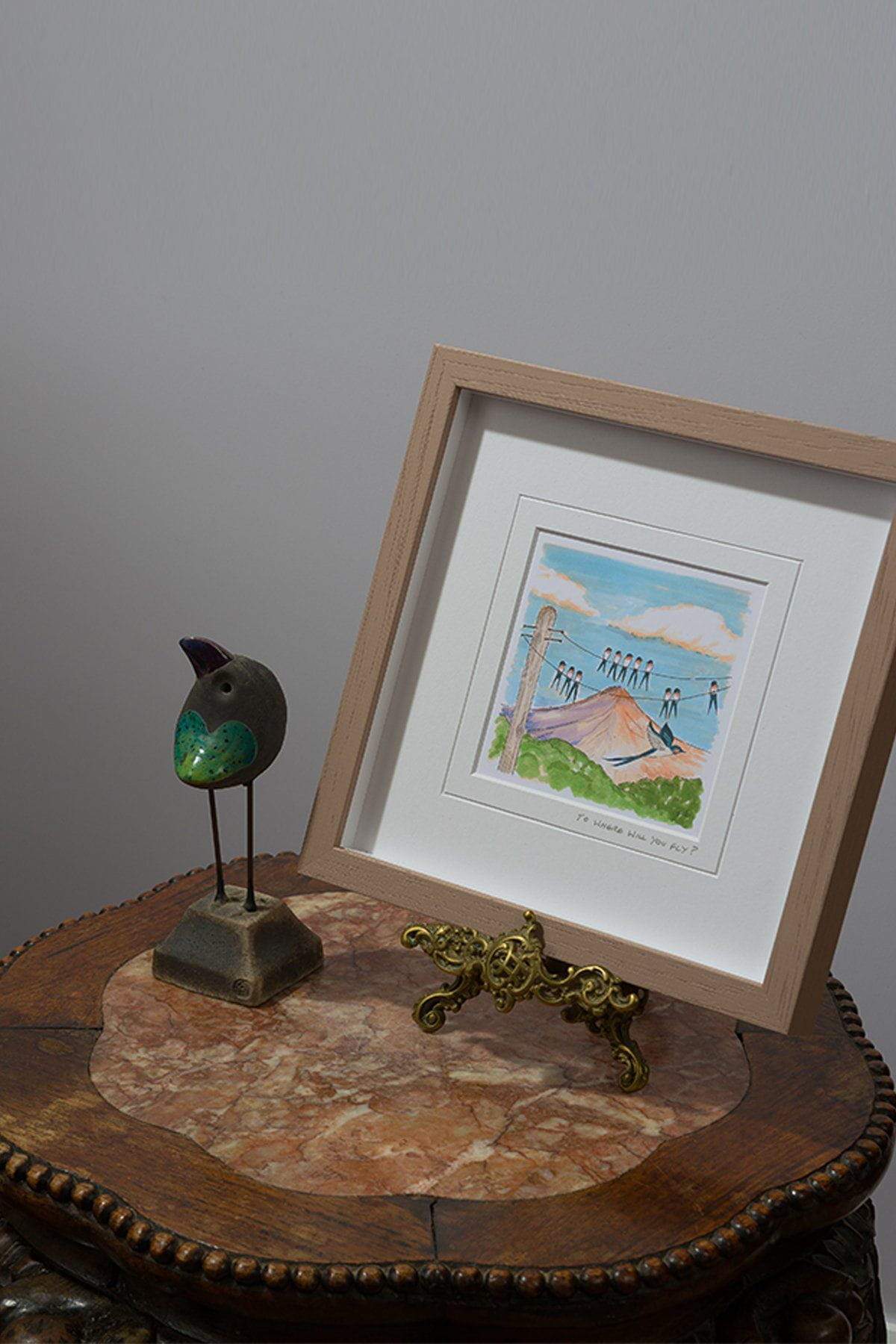 To Where Will You Fly? Large Framed Art Print