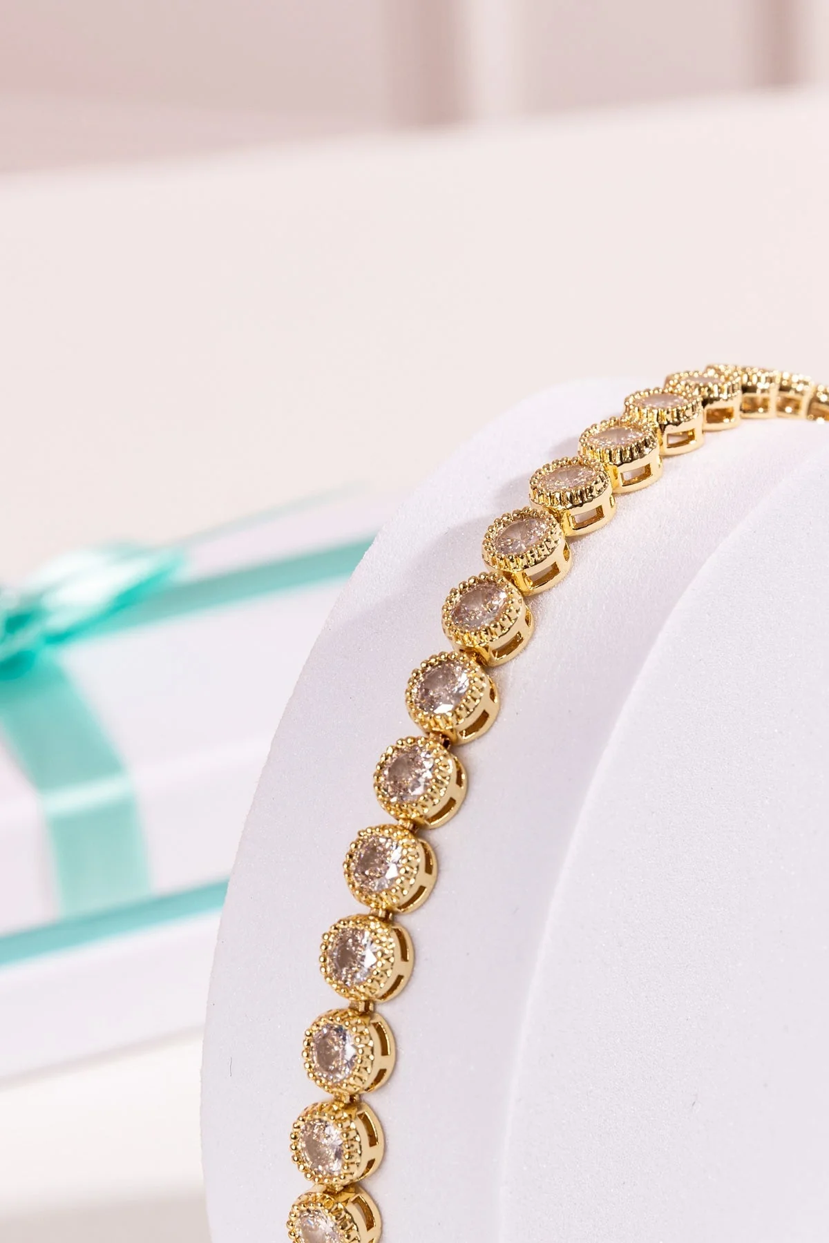 Danna Gold Tennis Bracelet