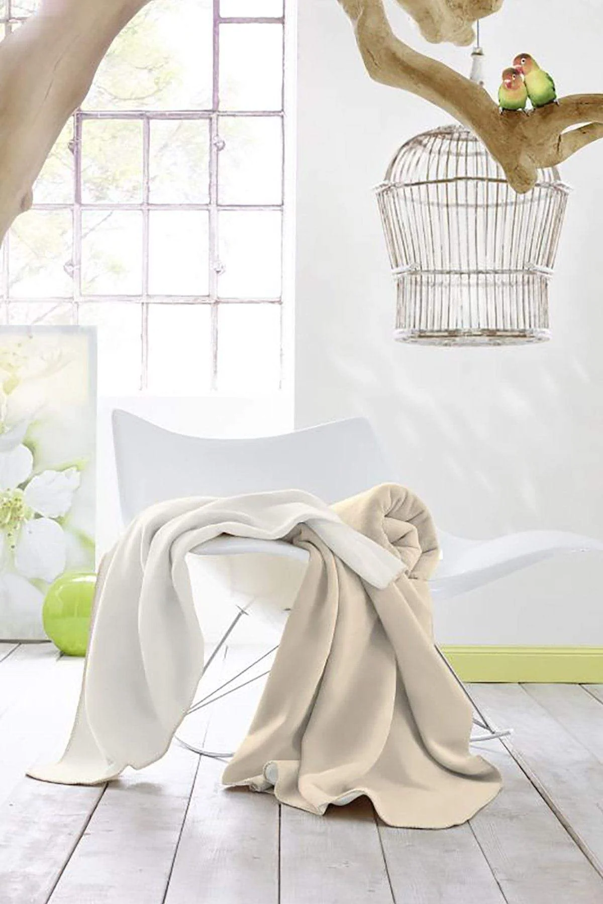 Duo Cotton Throw 150x200cm in Ecru