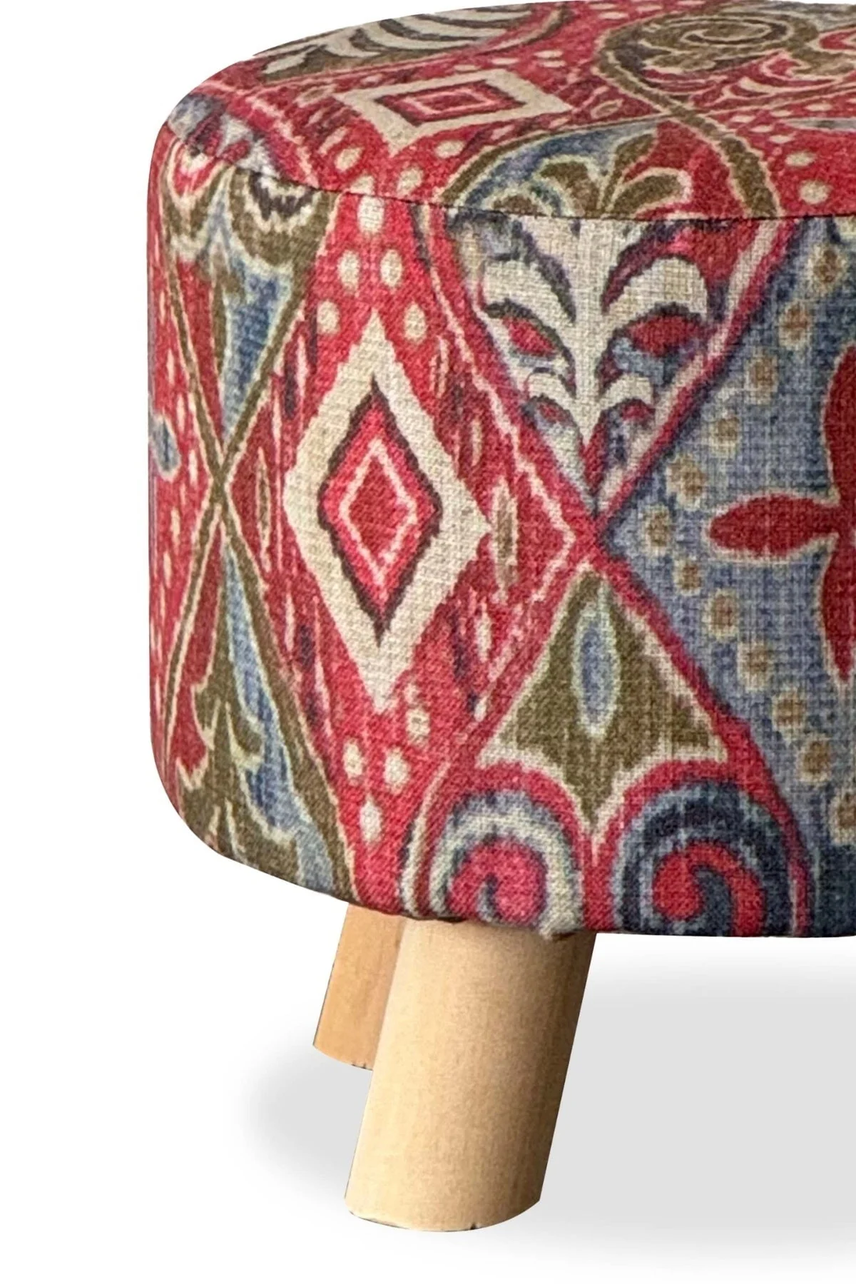 Geometric Diamond Footstool