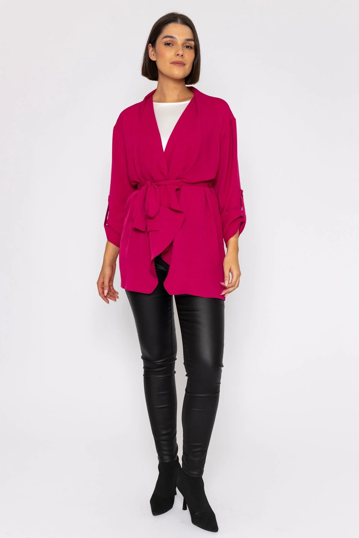 Twill Chuck On Jacket in Pink