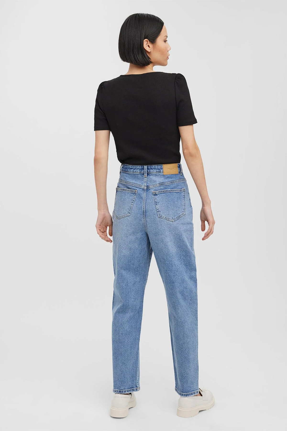 High Waist Mom Jeans in Denim 30