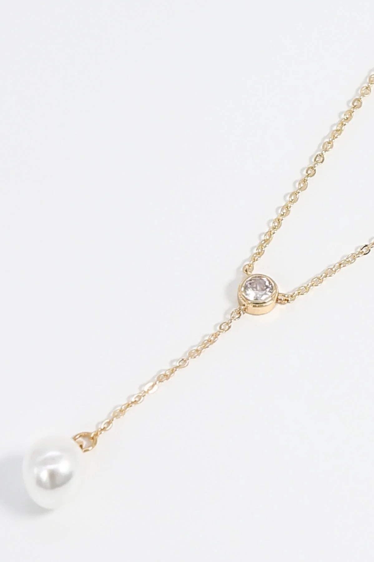 Single Drop Pearl Necklace