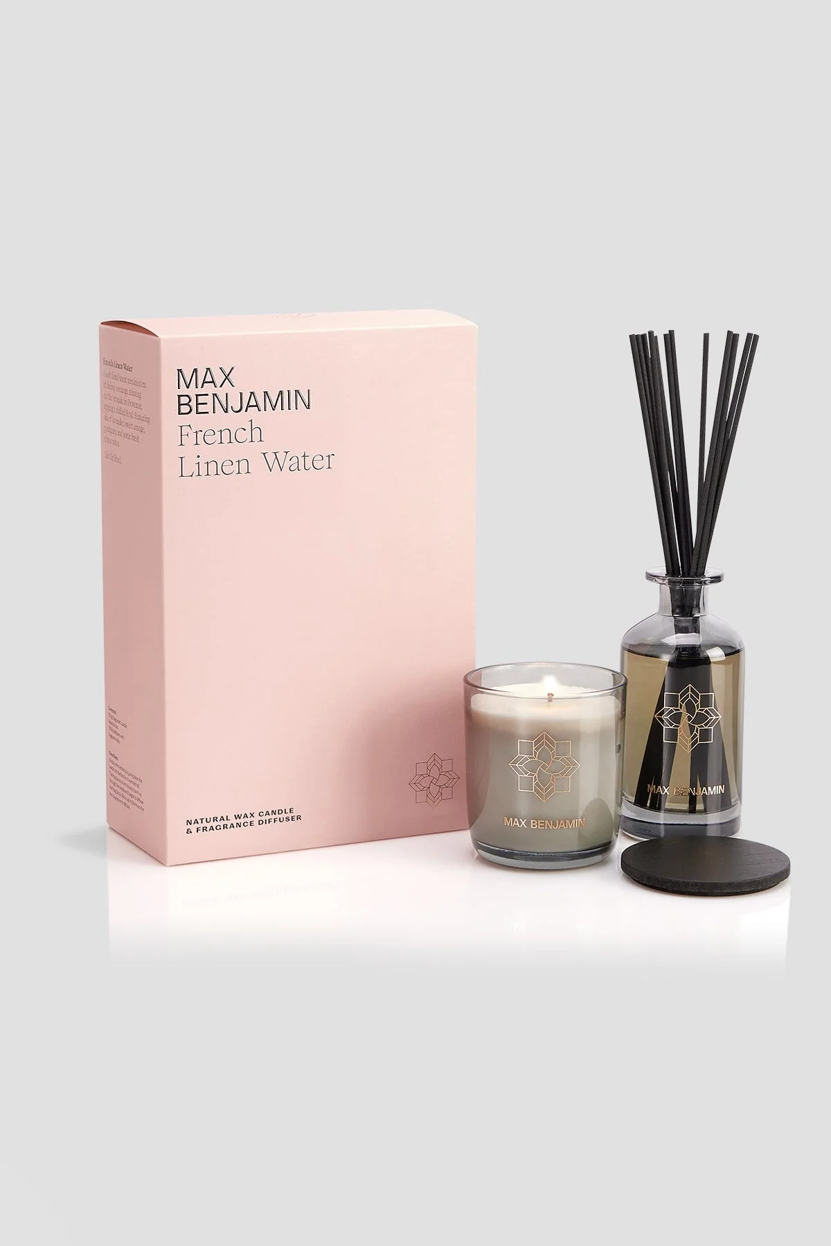 French Linen Water Candle & Diffuser Gift Set