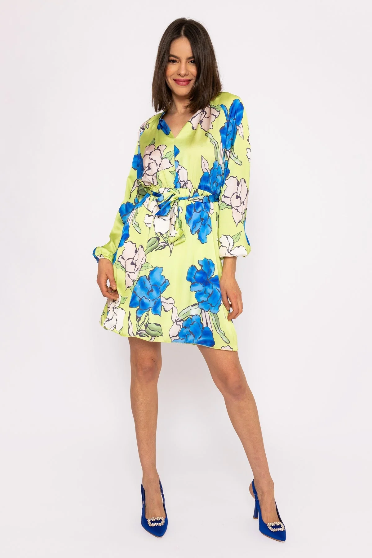 Carolina Green Knee Length Dress