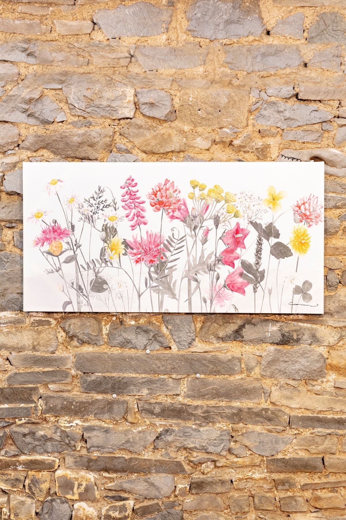 Floral Spray Canvas Wall Art