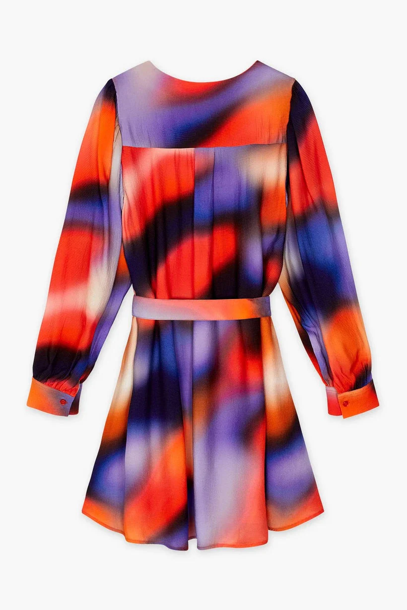 Daisys Short Dress in Multi Print