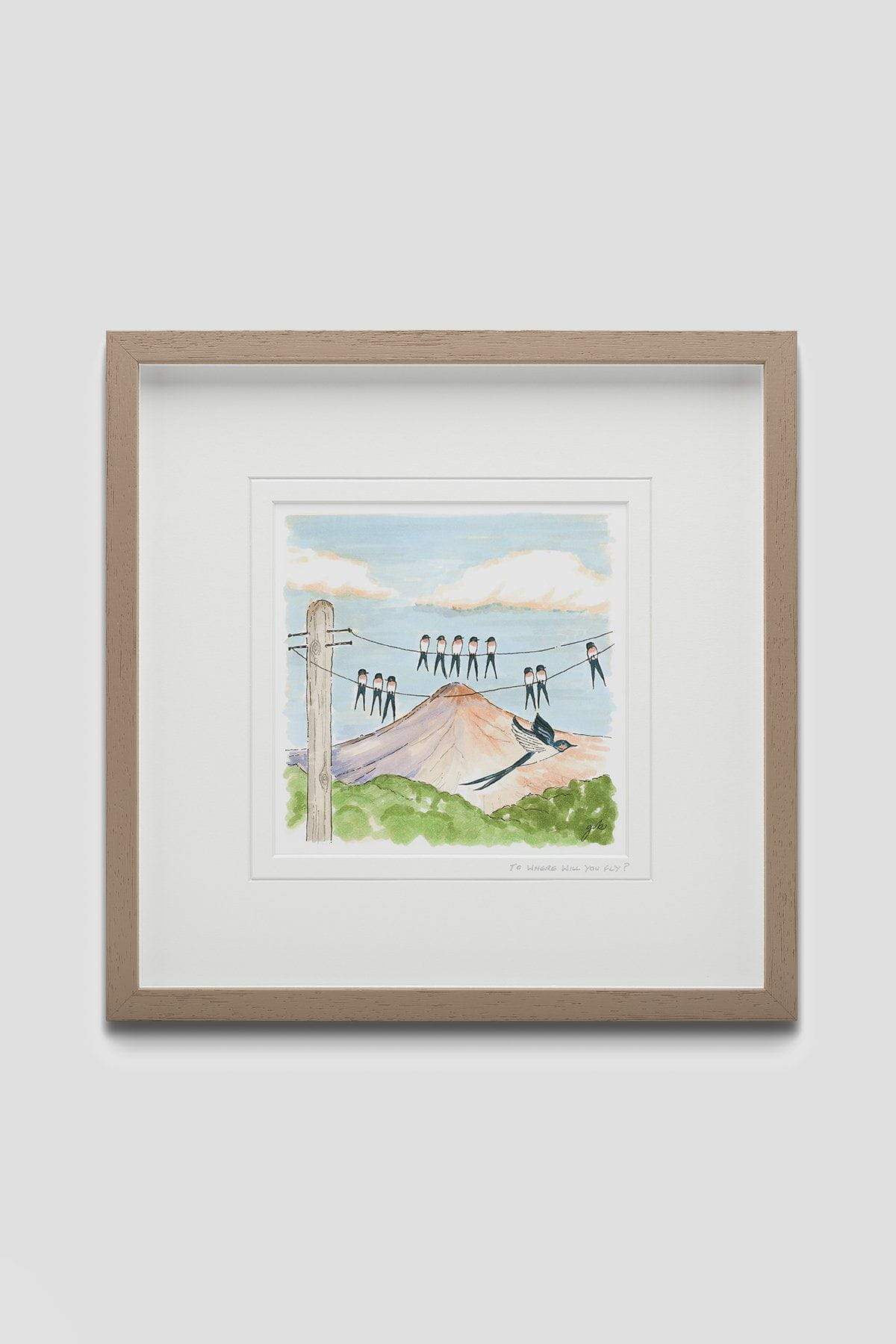 To Where Will You Fly? Large Framed Art Print