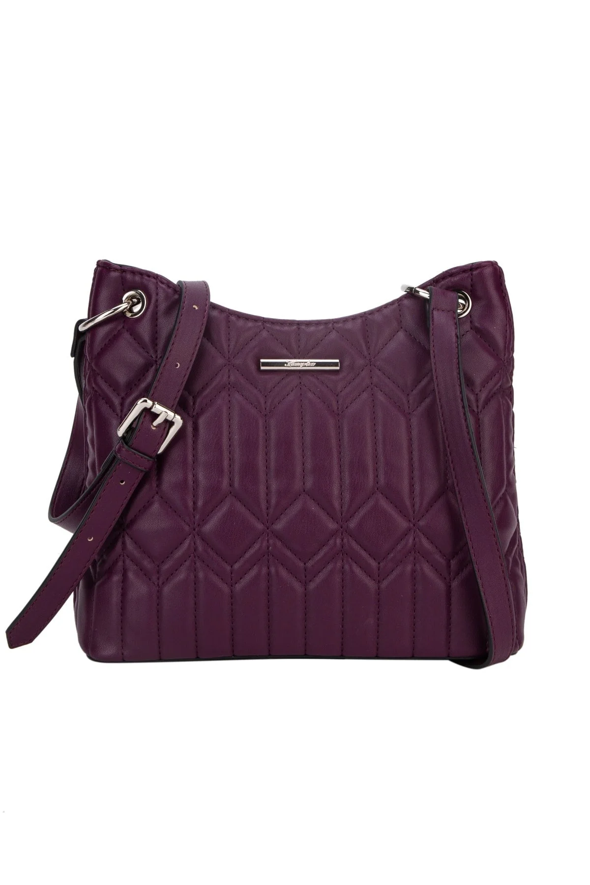 Belinda Quilted Crossbody in Purple