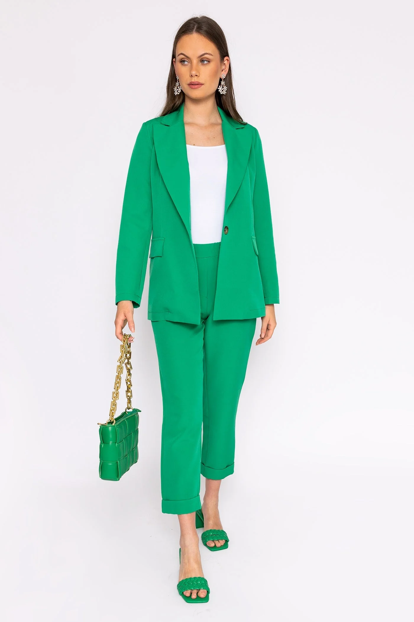 Suit Trousers in Emerald