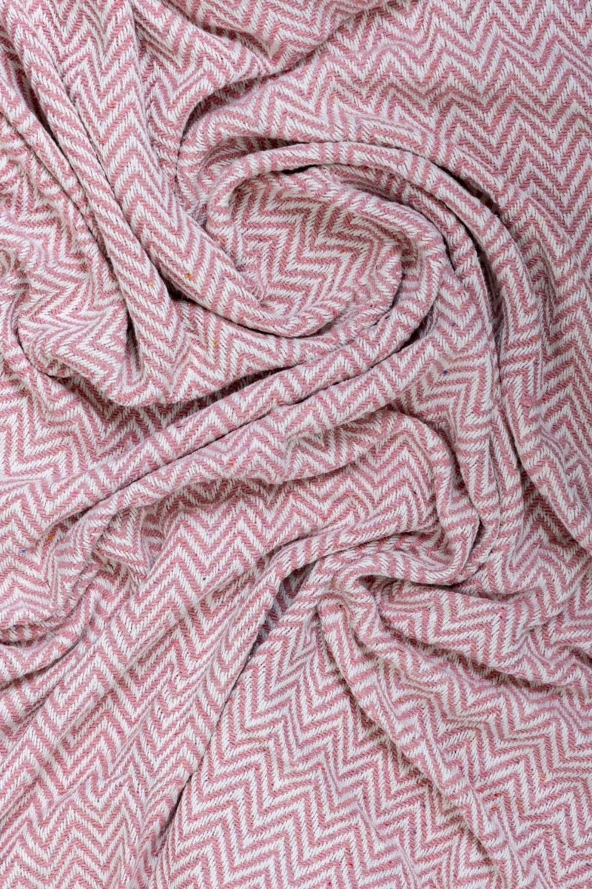 Blake Pink Cotton Throw