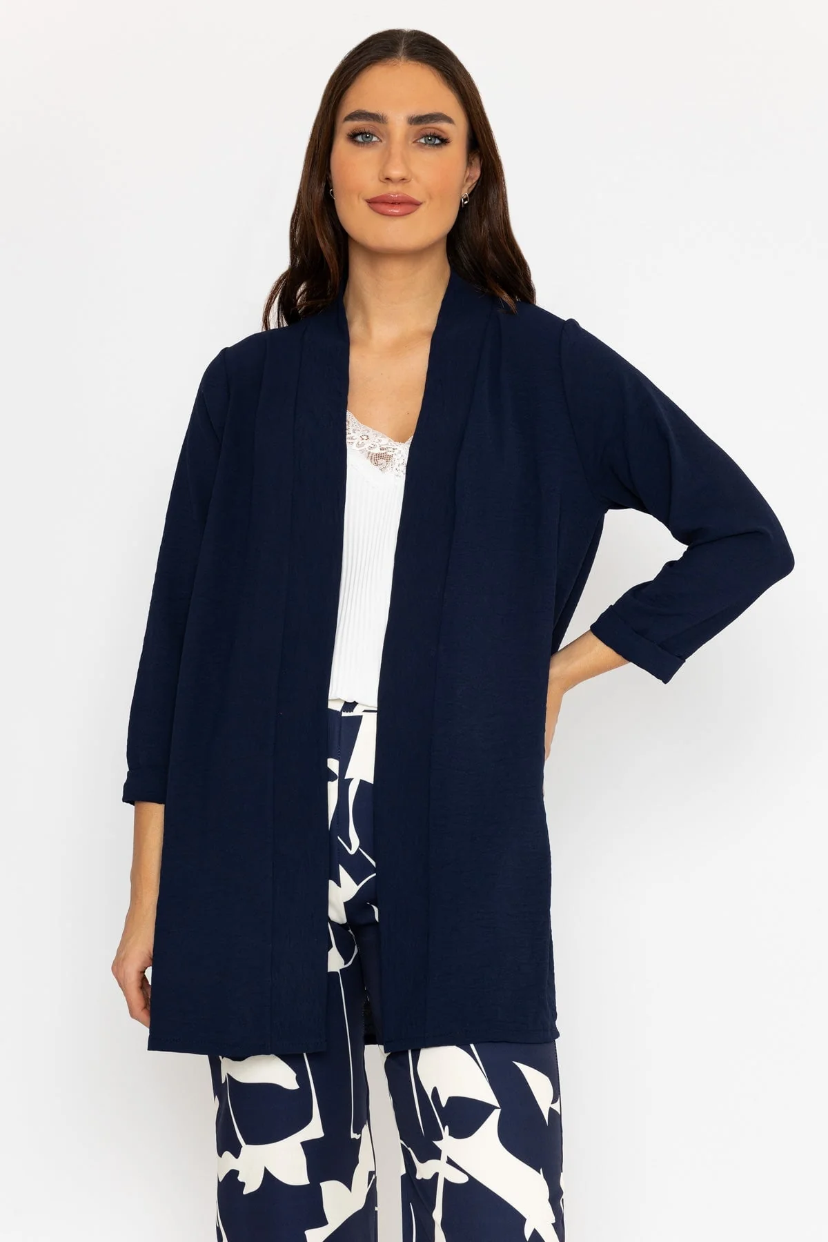 Kimono Cover Up in Navy