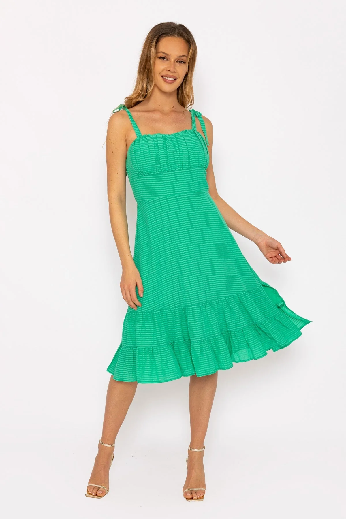 Cici Green Midi Dress