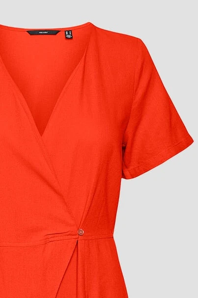Curve - Jesmilo Wrap Jumpsuit in Orange