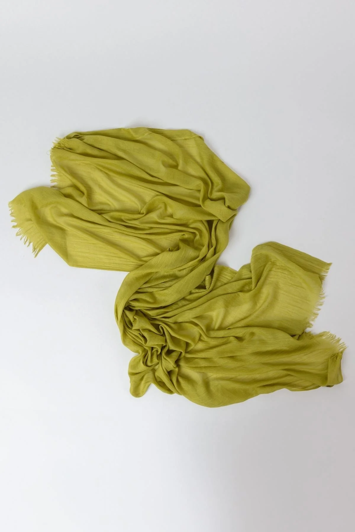 Plain Scarf in Lime