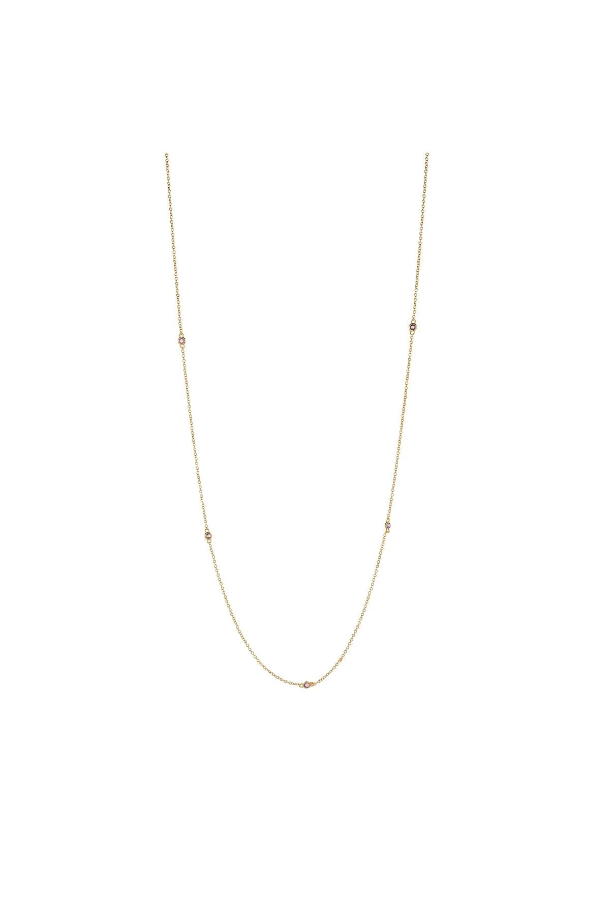 Long Fine Amethyst Chain