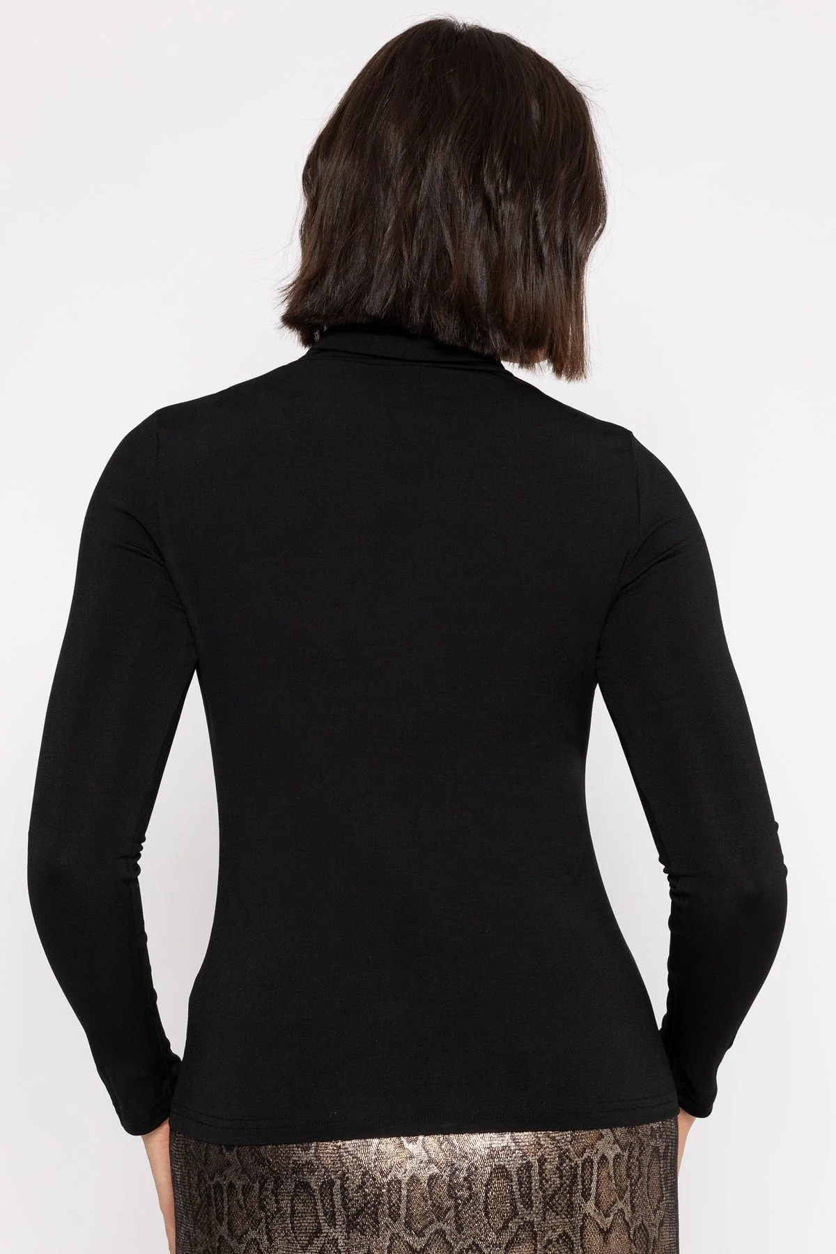Layering Roll Neck in Black