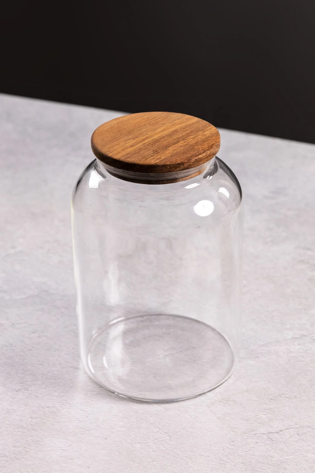 Medium Glass Lidded Storage Jar
