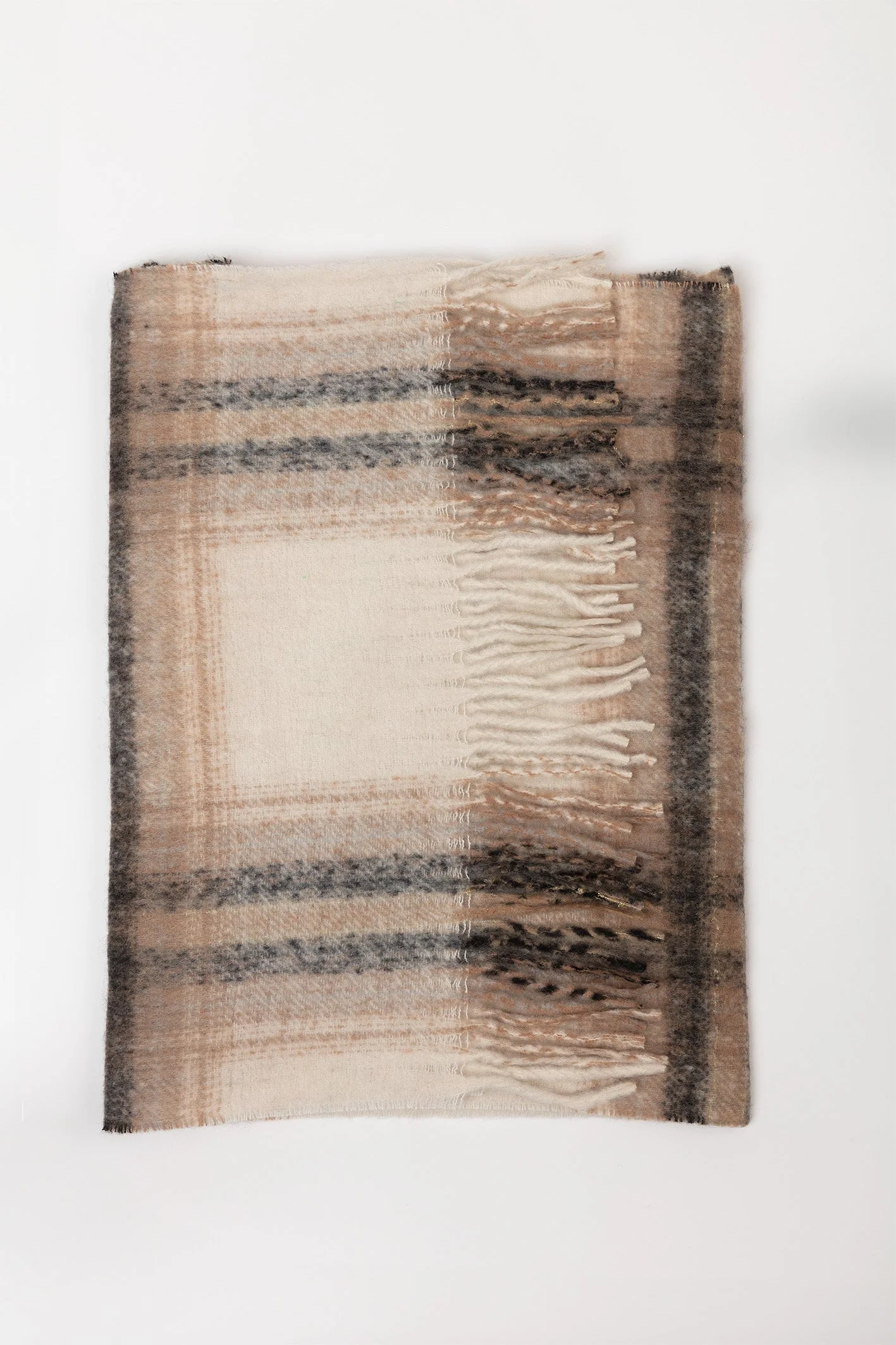 Check Scarf in Brown Tones