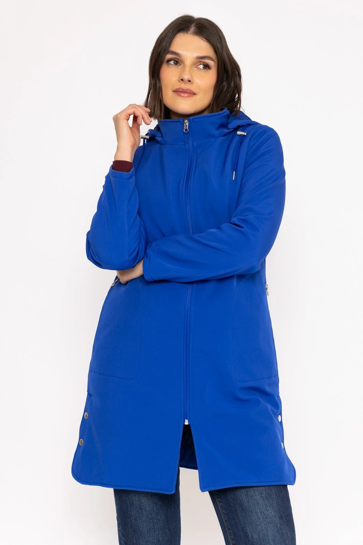 Padded Winter Softshell Jacket in Cobalt