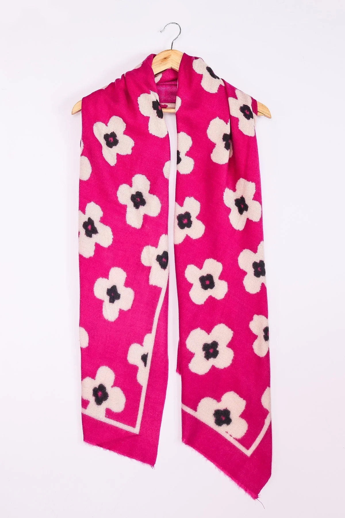 Flower Print Scarf in Pink