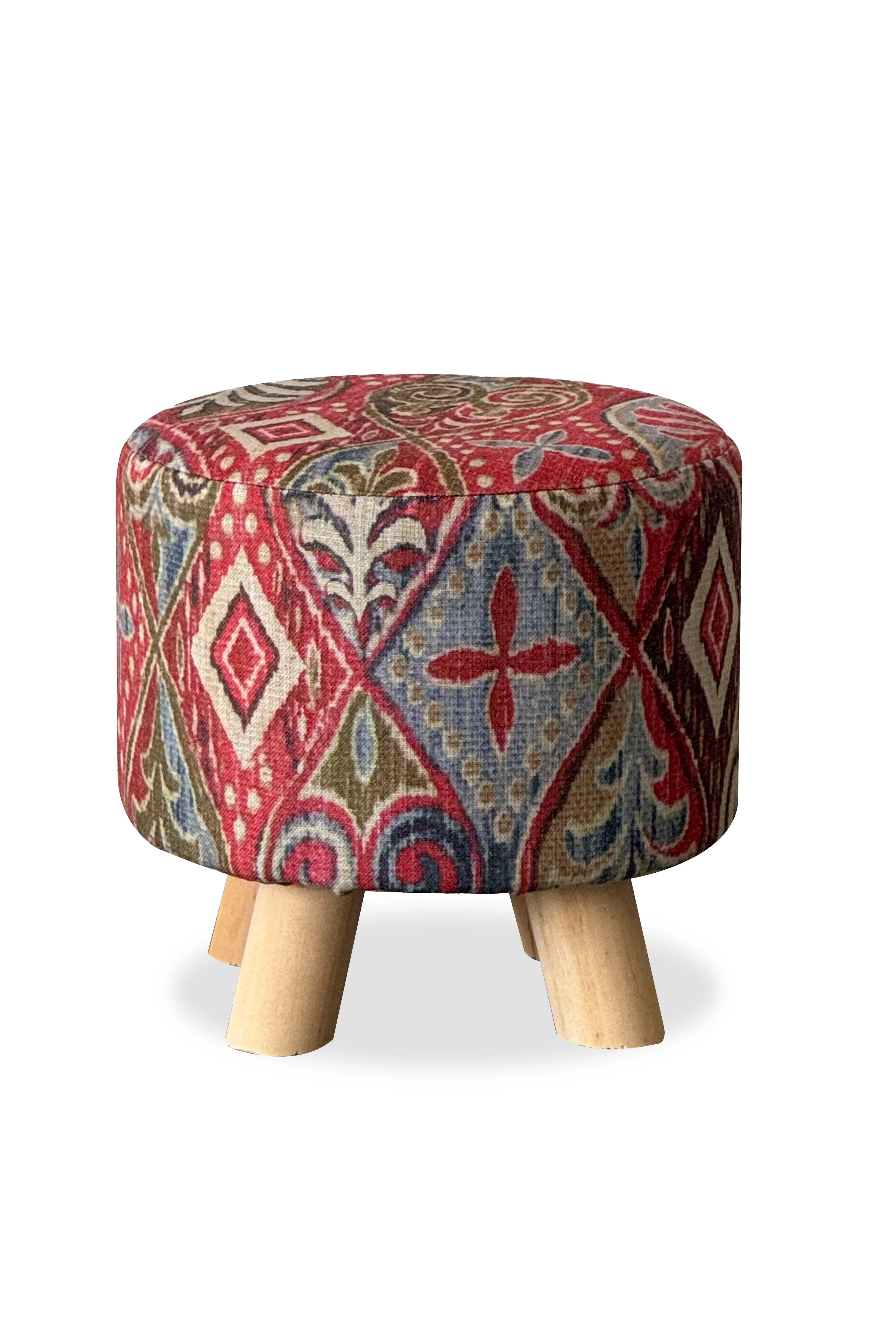 Geometric Diamond Footstool