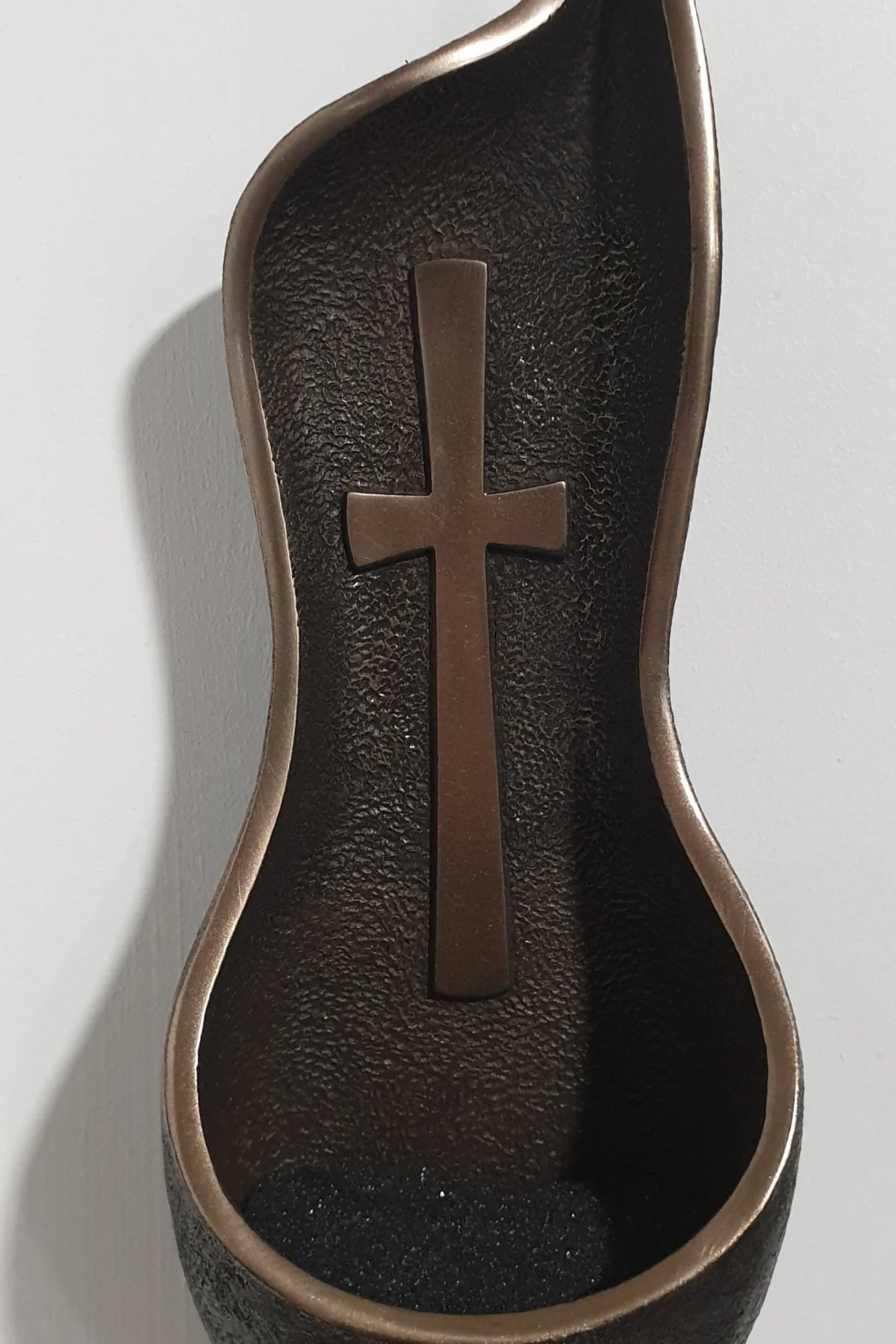 Bronze Cross Holy Water Font