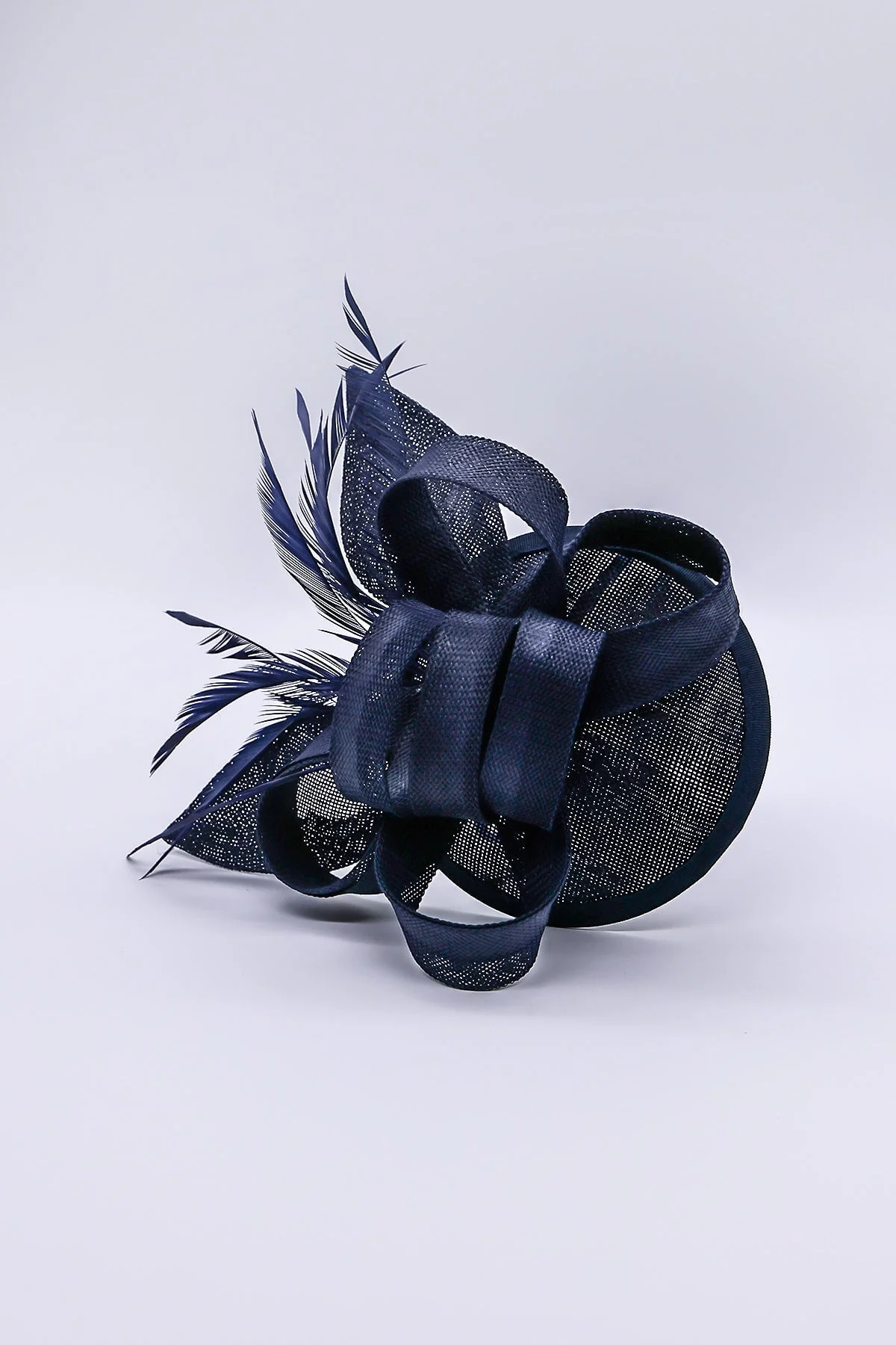 Bow Detail Fascinator in Navy