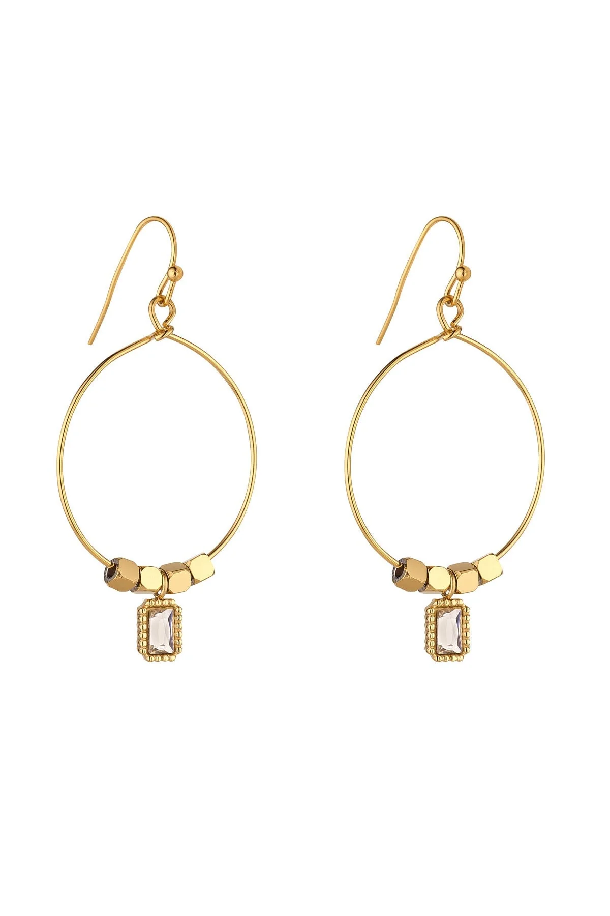 Keilani Clear Stone Earrings